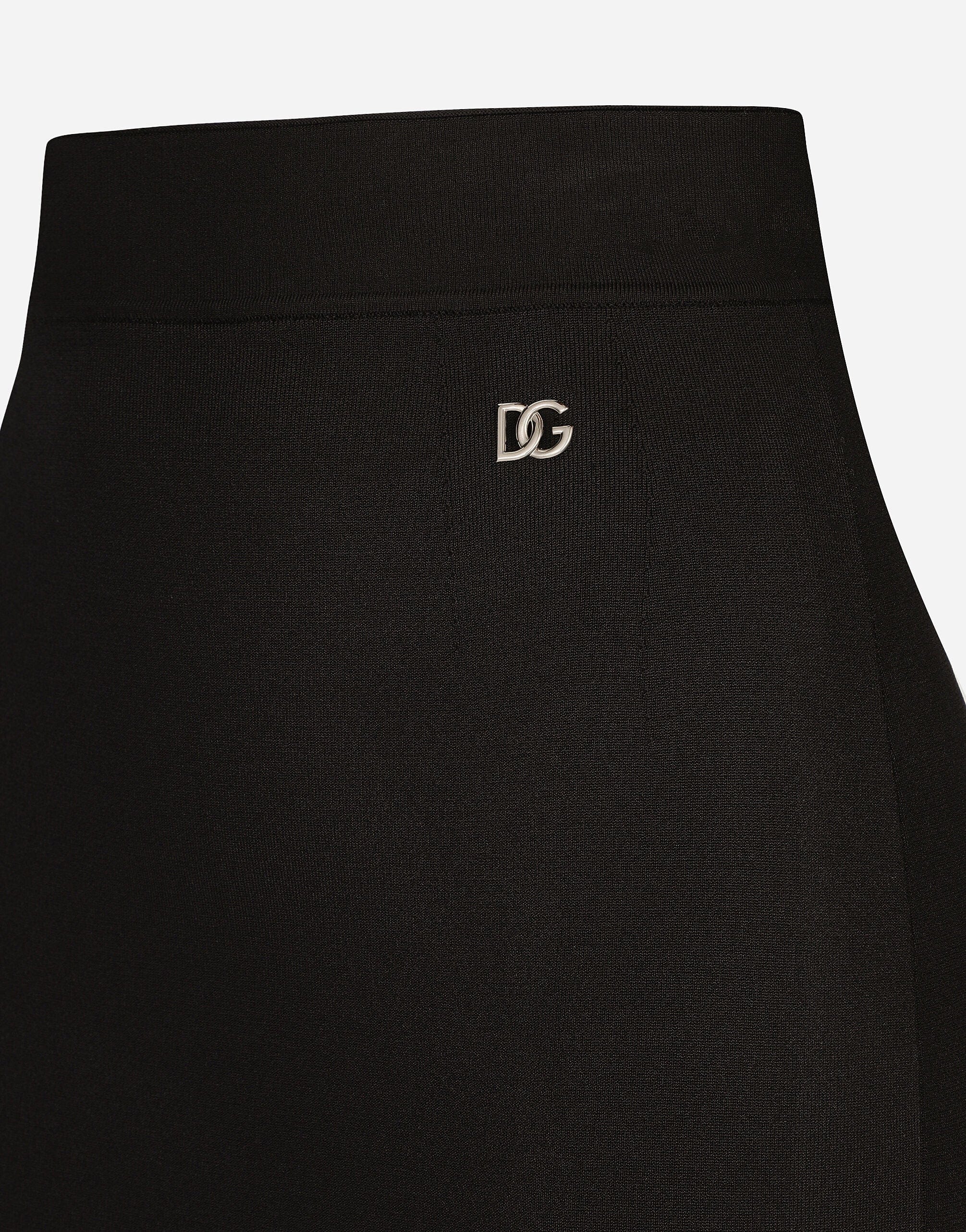 Dolce & Gabbana Logo-Plaque Mini Skirt