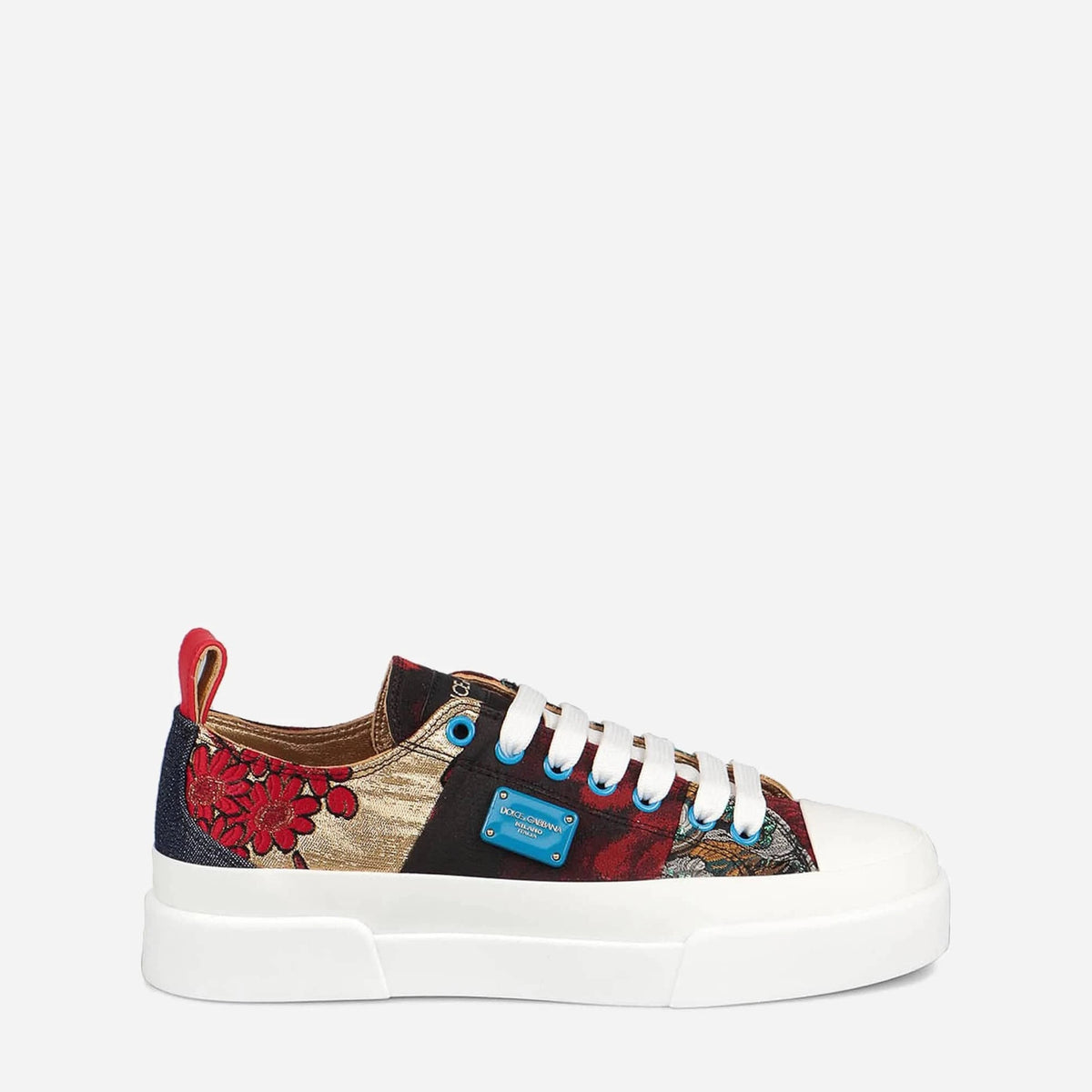 Dolce & Gabbana Logo-Plaque Portofino Sneakers | Sendegaro
