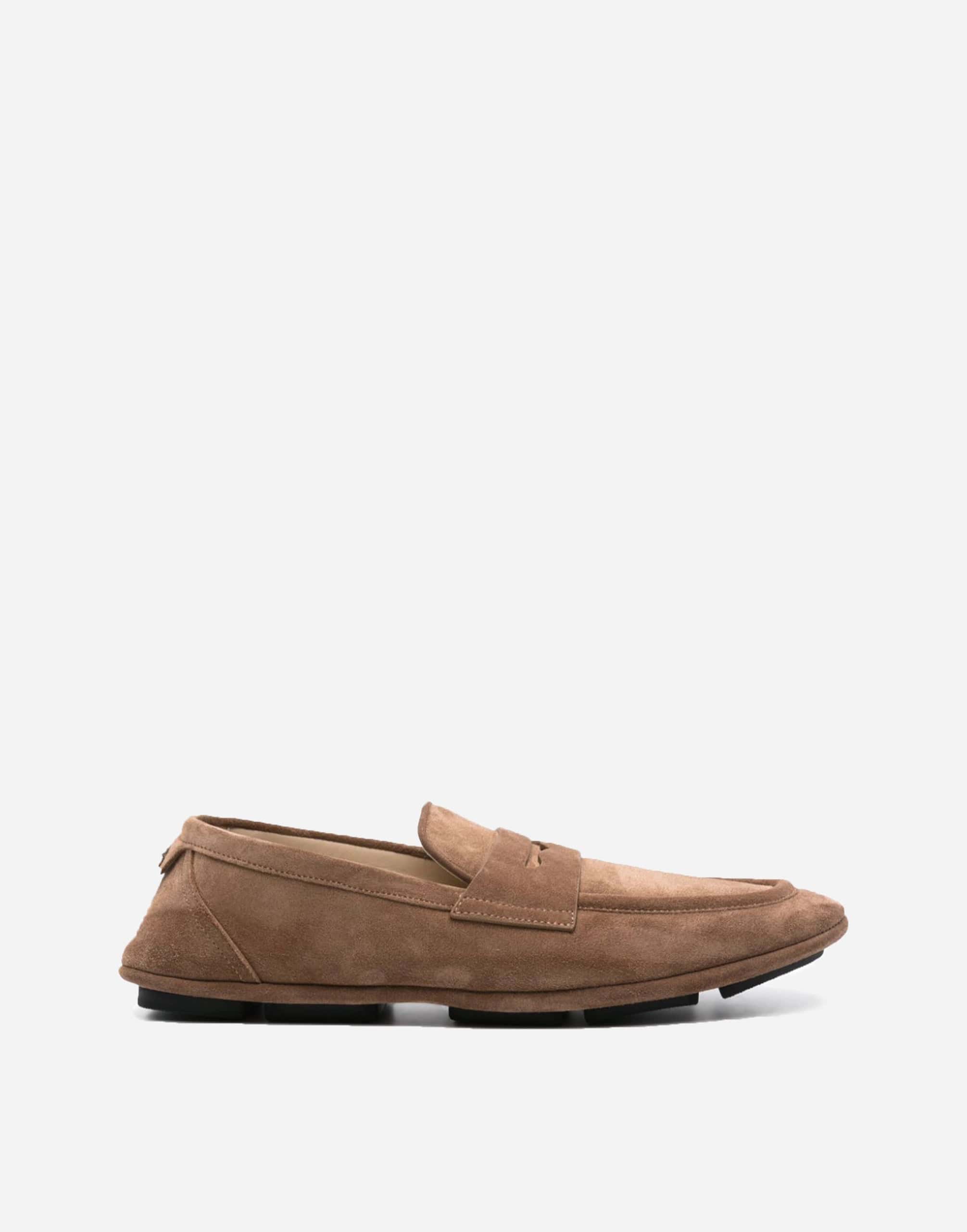 Dolce & Gabbana Logo-Plaque Suede Loafers