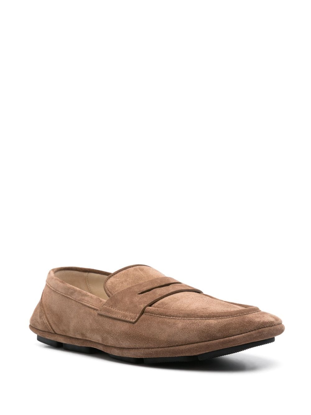 Dolce & Gabbana Logo-Plaque Suede Loafers