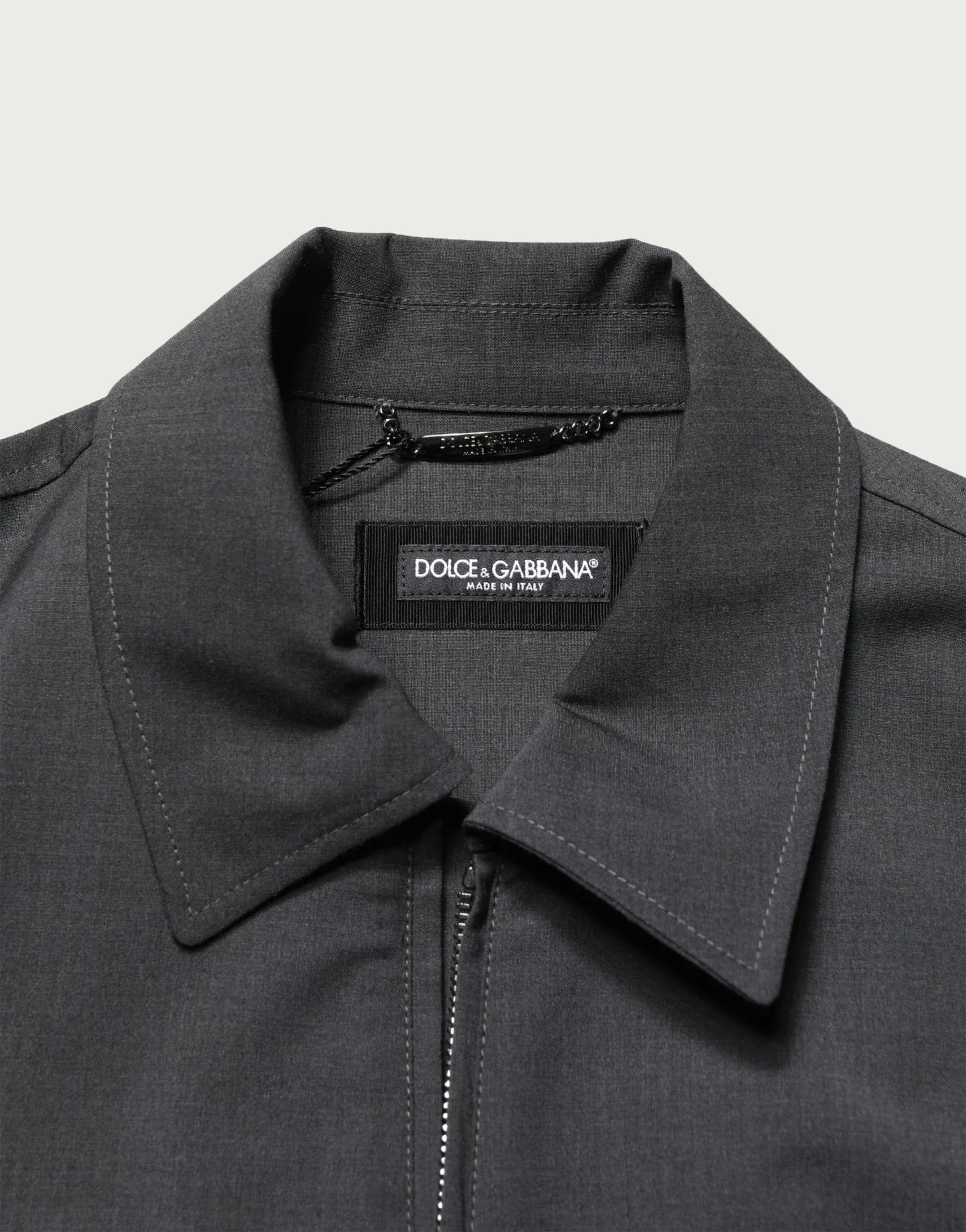 Dolce & Gabbana Logo Plaque Zip Jacket