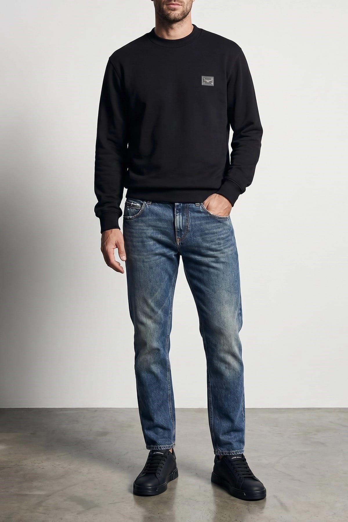 Dolce & Gabbana Logo Plate Sweatshirt | Sendegaro DE