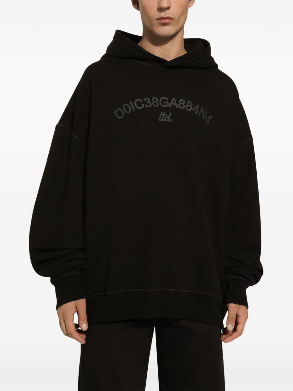 Dolce & Gabbana Logo-Print Cotton Hoodie