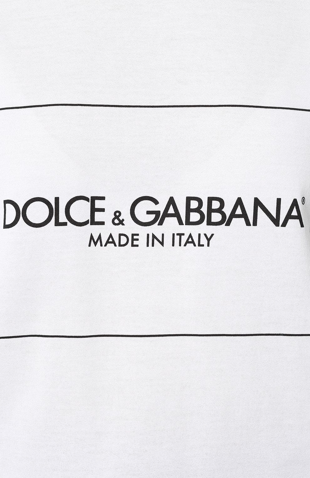 Dolce & Gabbana Logo Print Cotton Jersey T-Shirt