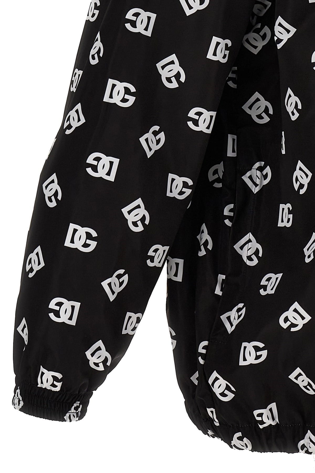Dolce & Gabbana Dolce & Gabbana Logo Print Hooded Jacket