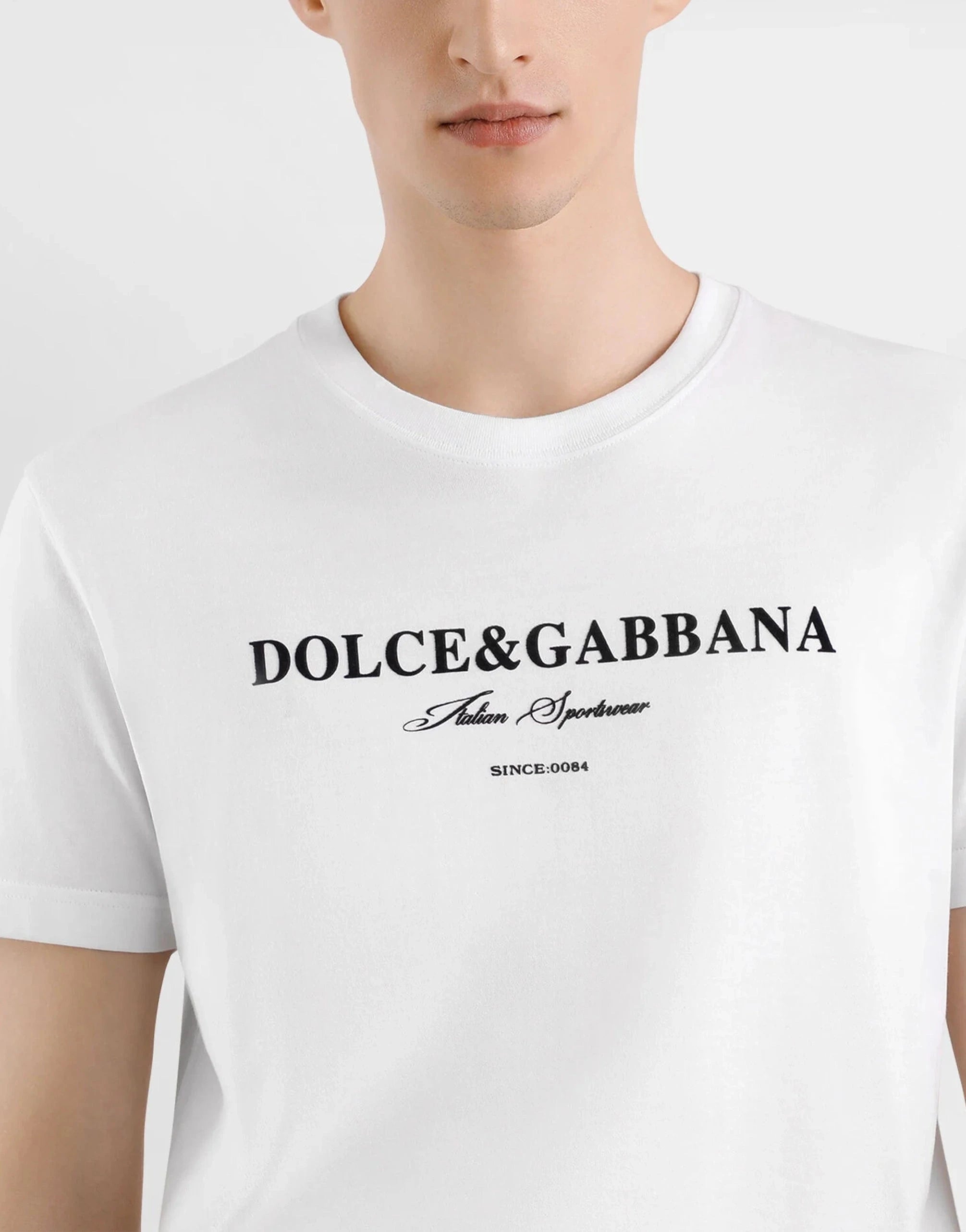 Dolce & Gabbana Logo Printed Cotton T-Shirt | Sendegaro SG Dolce & Gabbana Logo Printed Cotton T-Shirt | Sendegaro SG