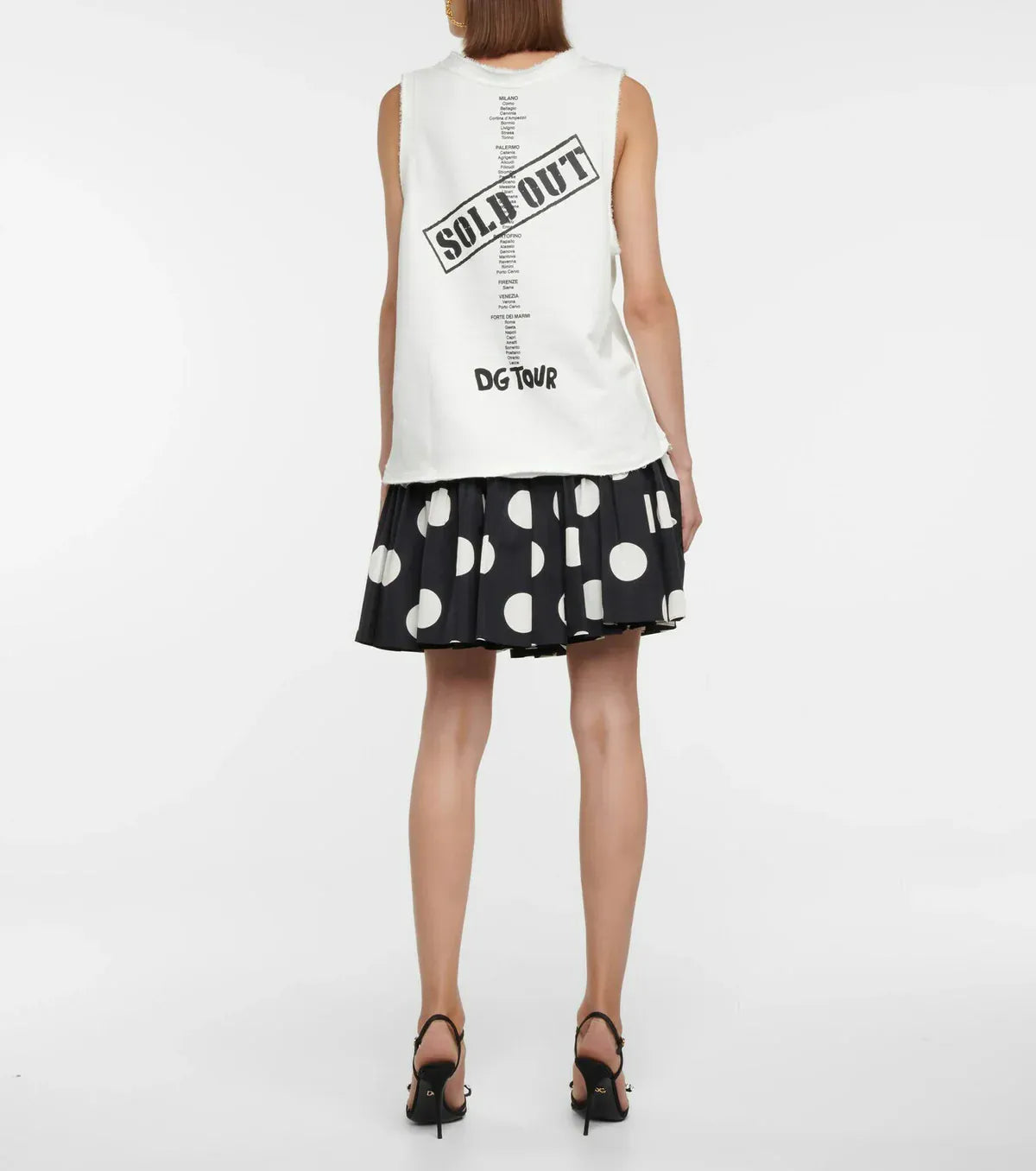 Dolce & Gabbana ロゴプリント コットンタンクトップ | Sendegaro US