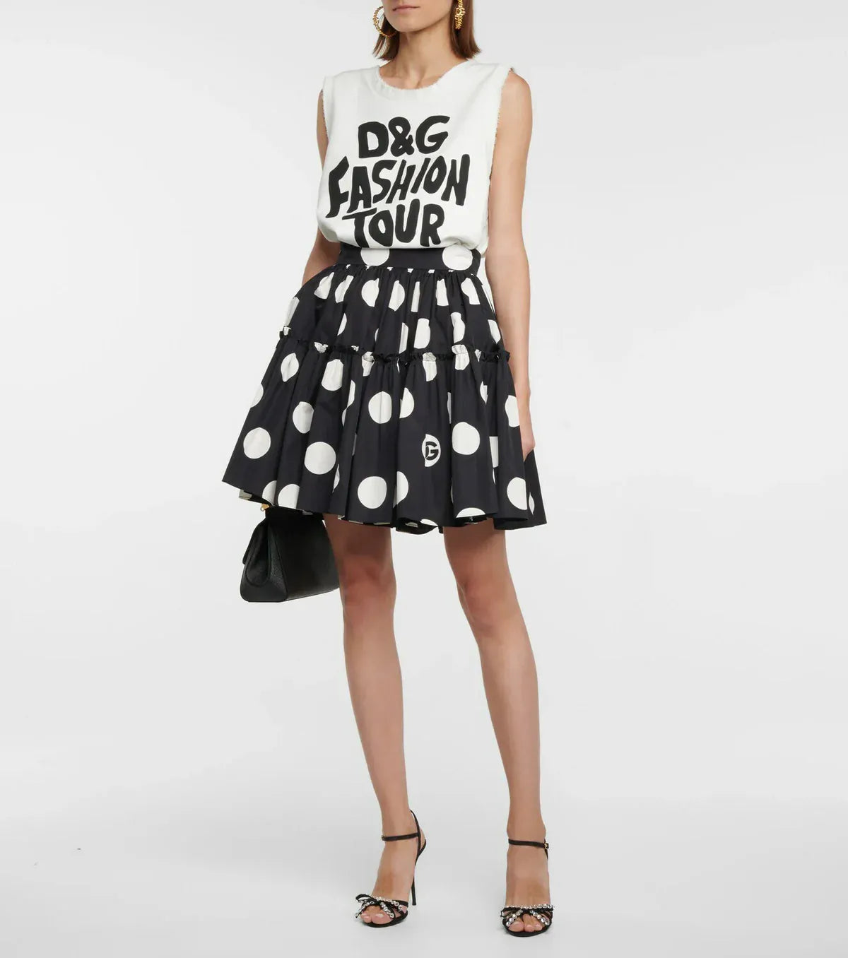 Dolce & Gabbana ロゴプリント コットンタンクトップ | Sendegaro US Dolce & Gabbana ロゴプリント コットンタンクトップ | Sendegaro US