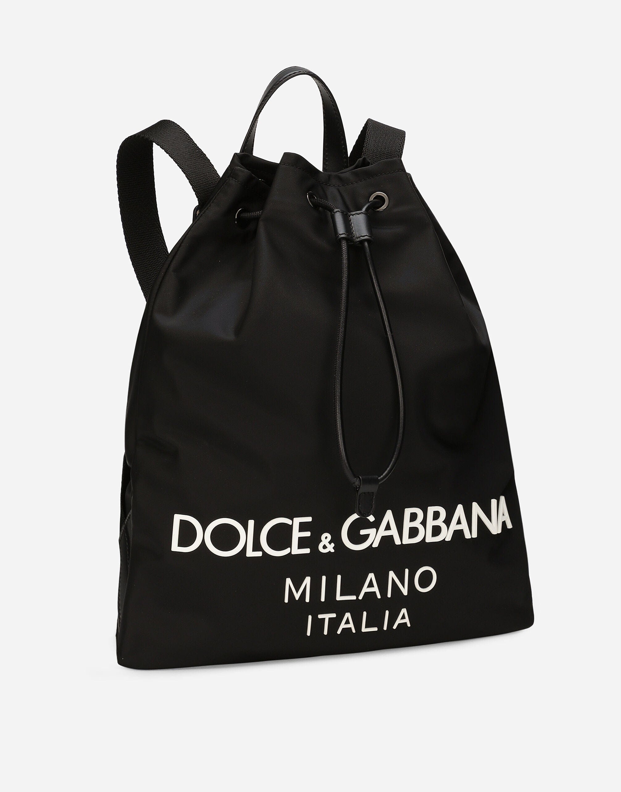 Dolce & Gabbana Logo-Stamp Zipped Backpack