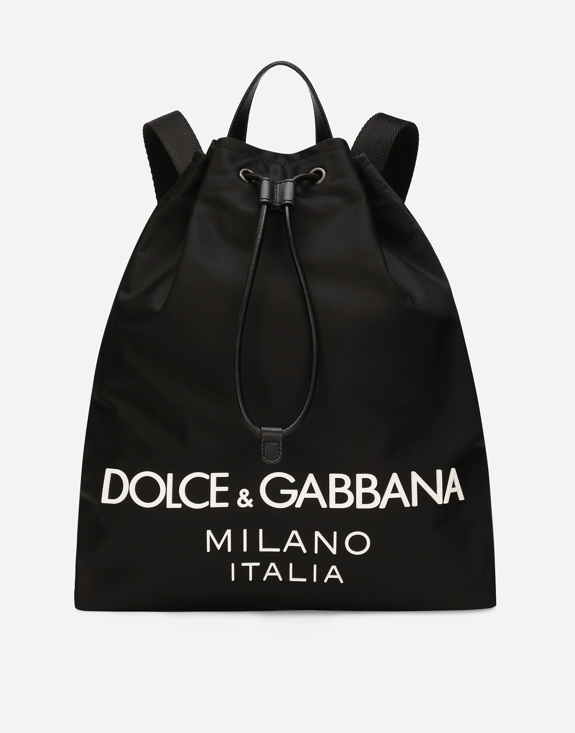 Dolce & Gabbana Logo-Stamp Zipped Backpack