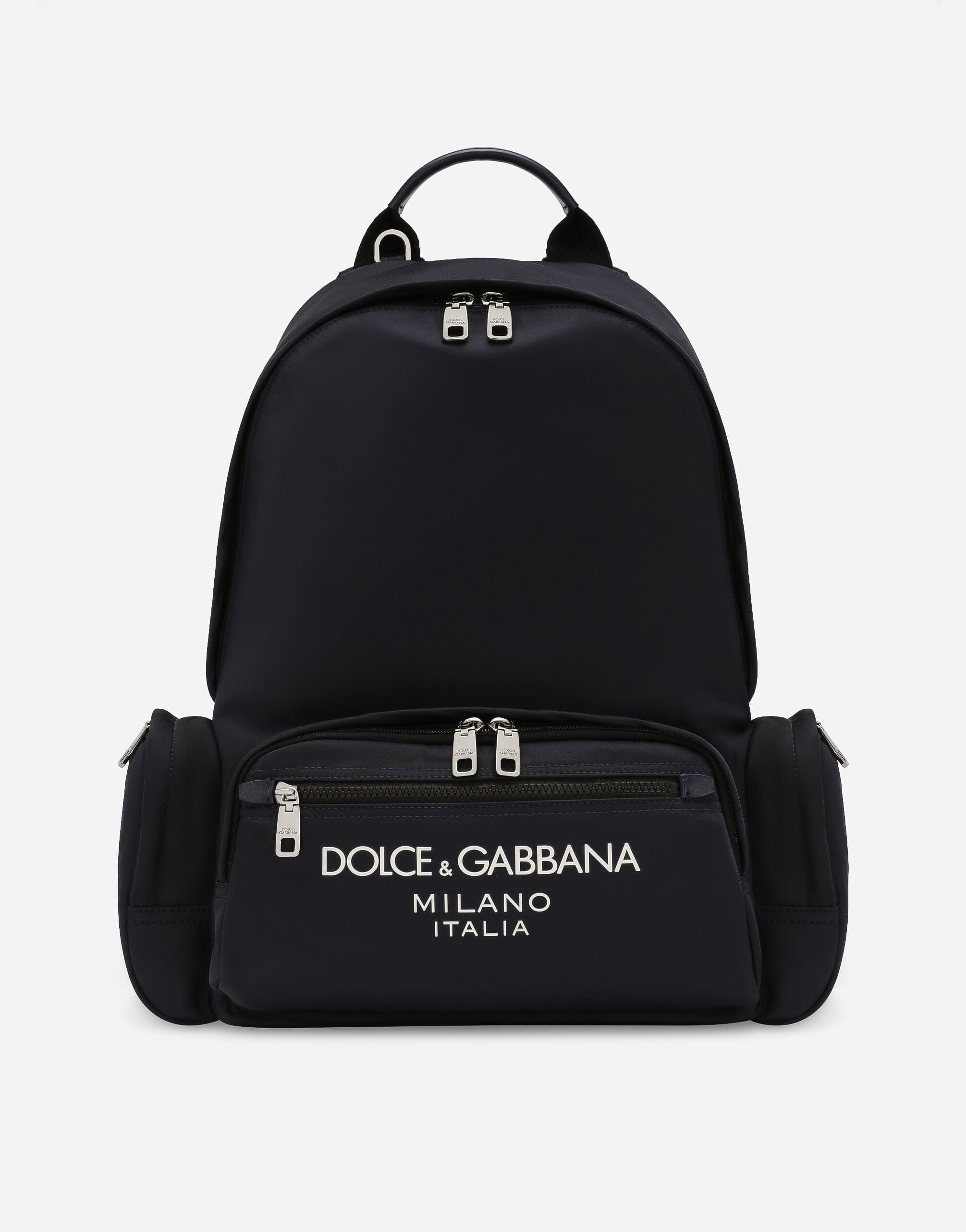 Dolce & Gabbana Logo-Stamp Zipped Backpack