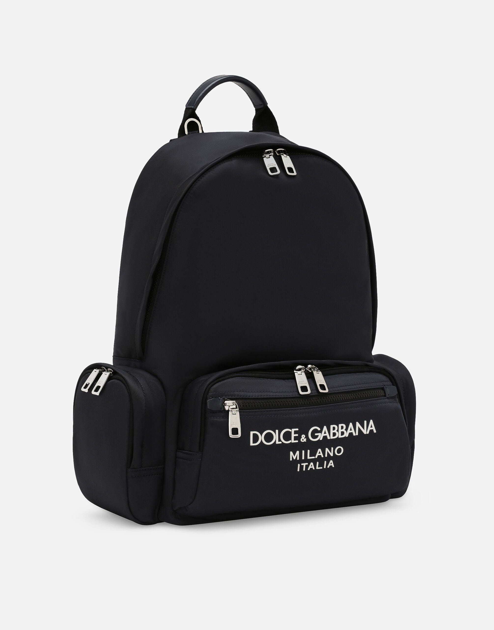 Dolce & Gabbana Logo-Stamp Zipped Backpack