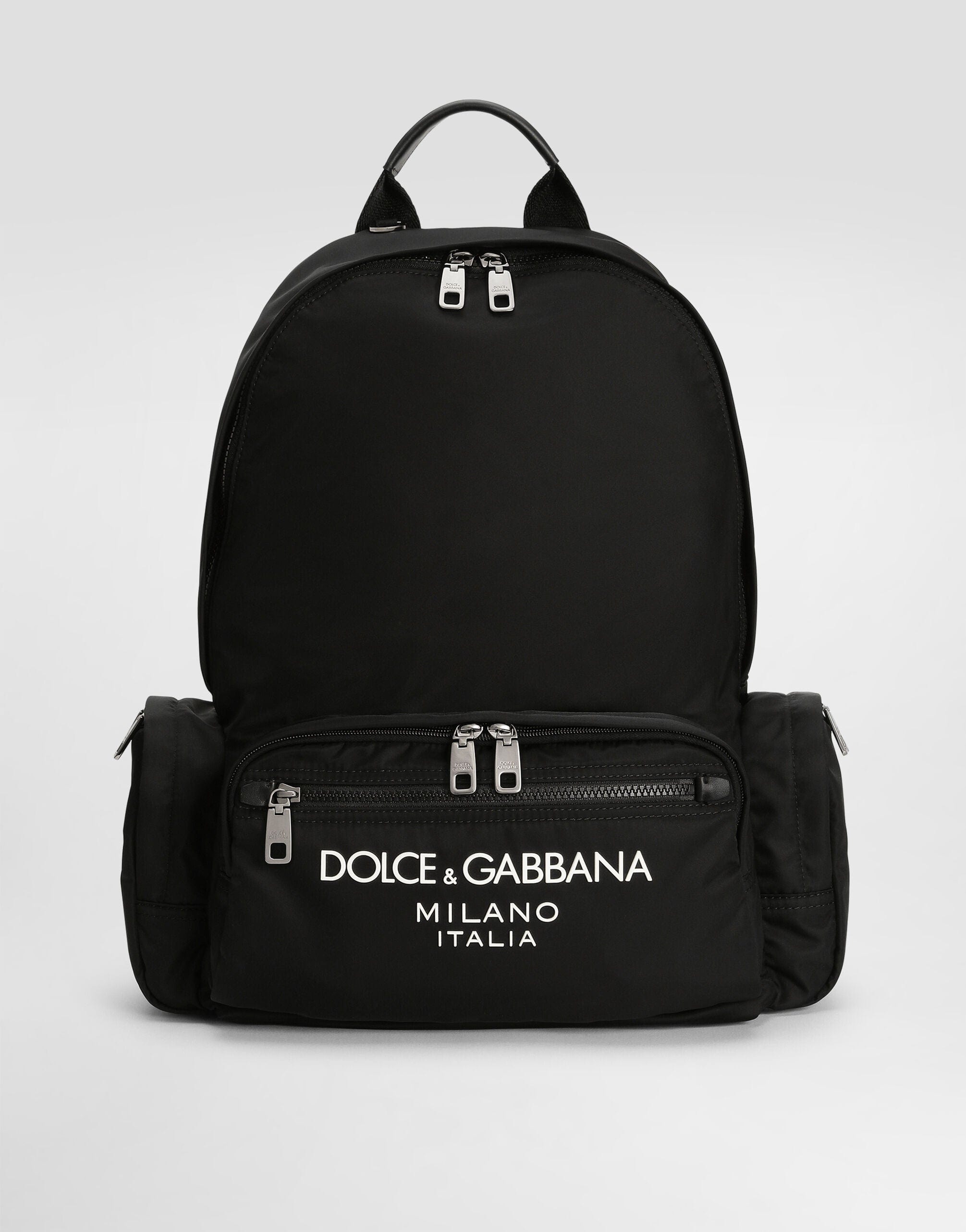 Dolce & Gabbana Logo-Stamp Zipped Backpack