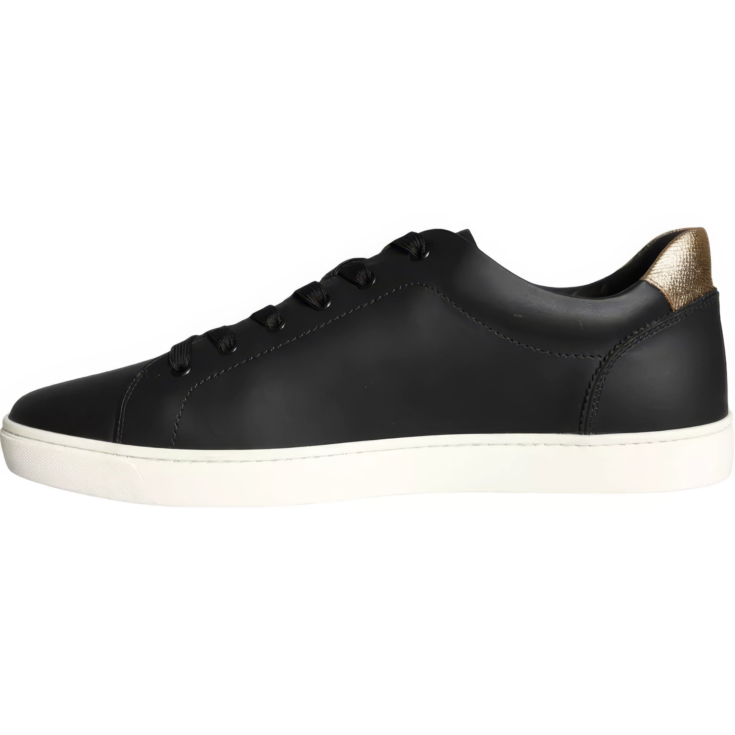 Dolce & Gabbana Logo Stamped Leather Sneakers