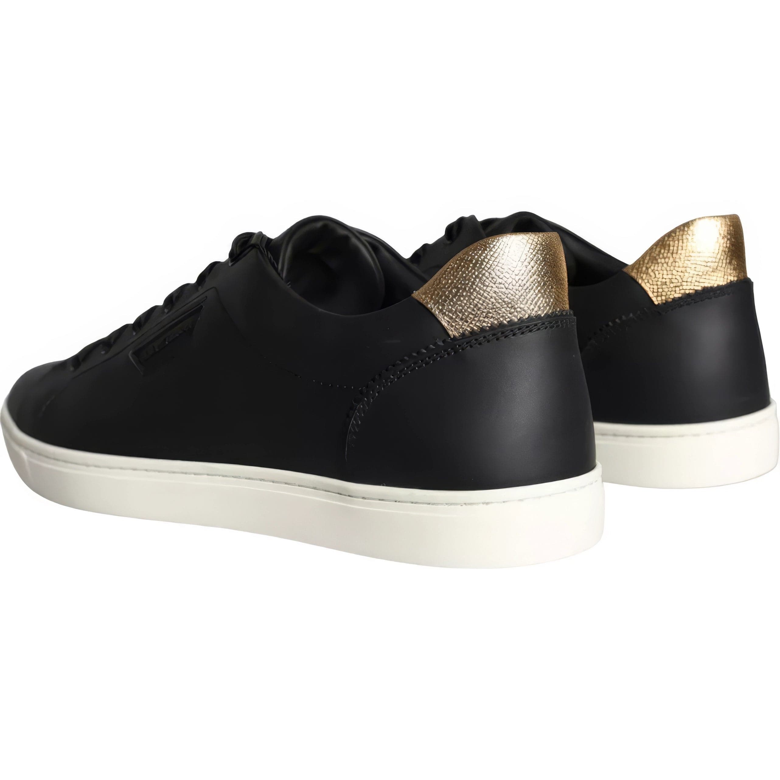 Dolce & Gabbana Logo Stamped Leather Sneakers