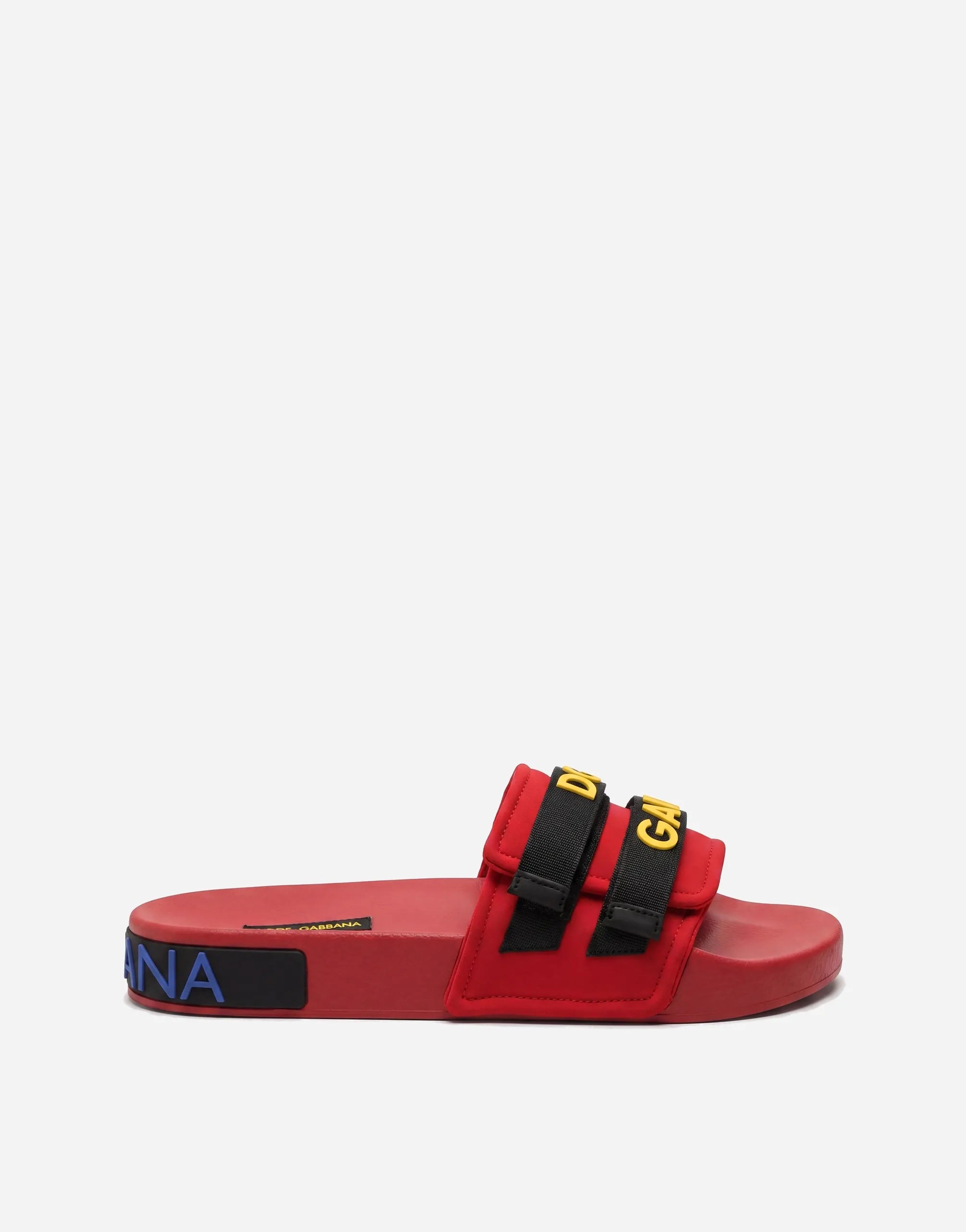 Dolce & Gabbana Dolce & Gabbana Logo Strap Rubber Pool Slide Sandals