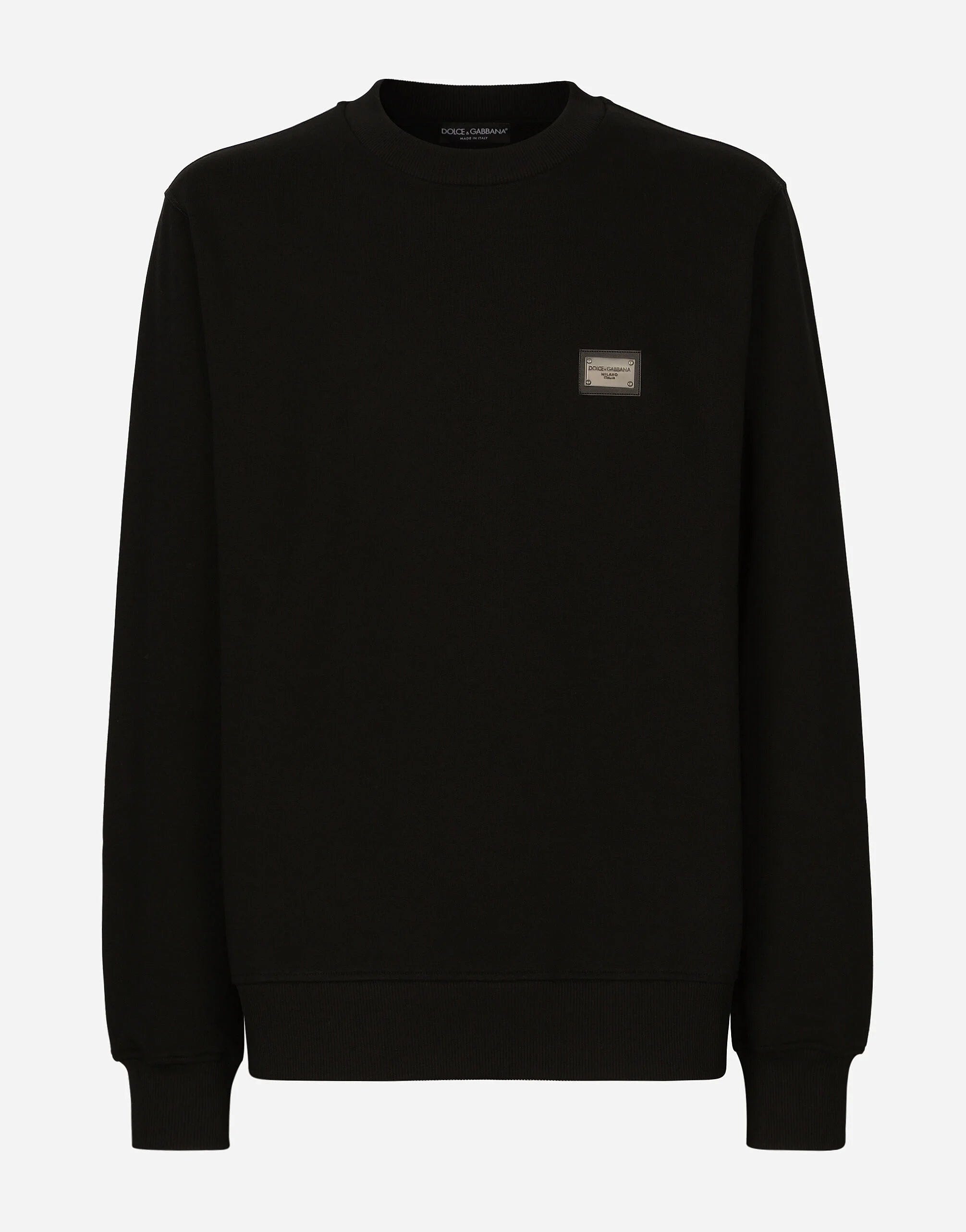 Dolce & Gabbana Logo-Tag Cotton Sweatshirt