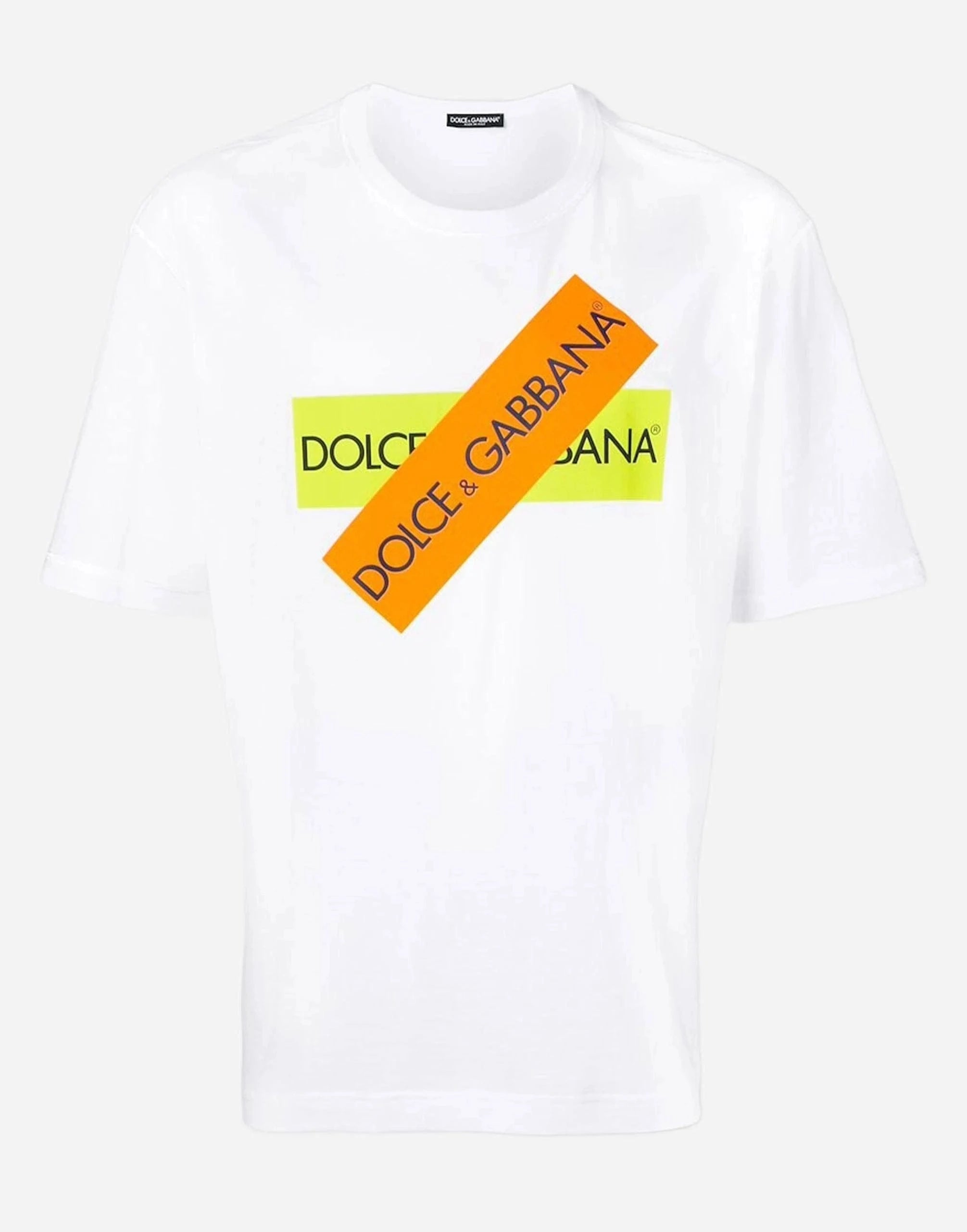 Dolce & Gabbana Logo Tape Cotton T-Shirt
