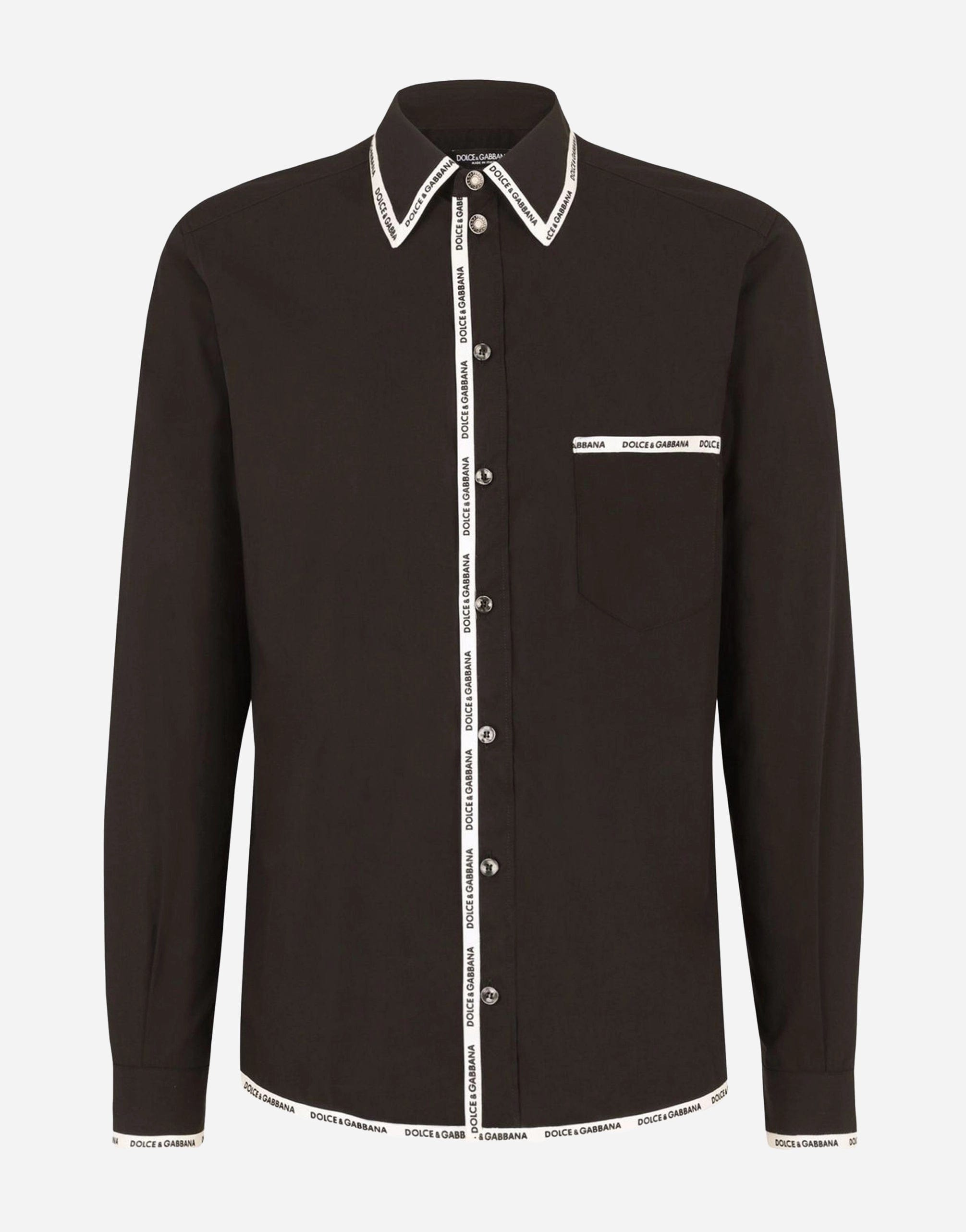 Dolce & Gabbana Logo-Trim Longsleeved Shirt