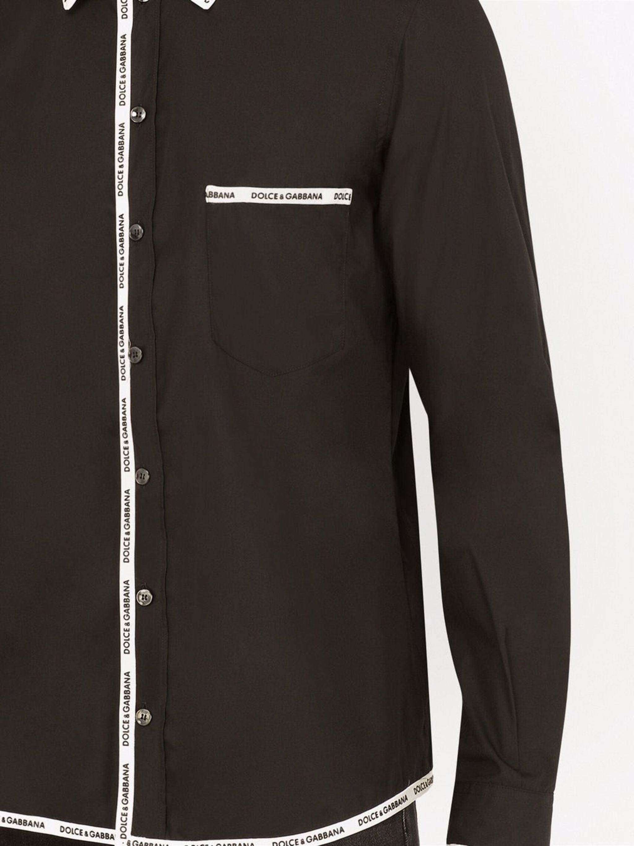 Dolce & Gabbana Logo-Trim Longsleeved Shirt