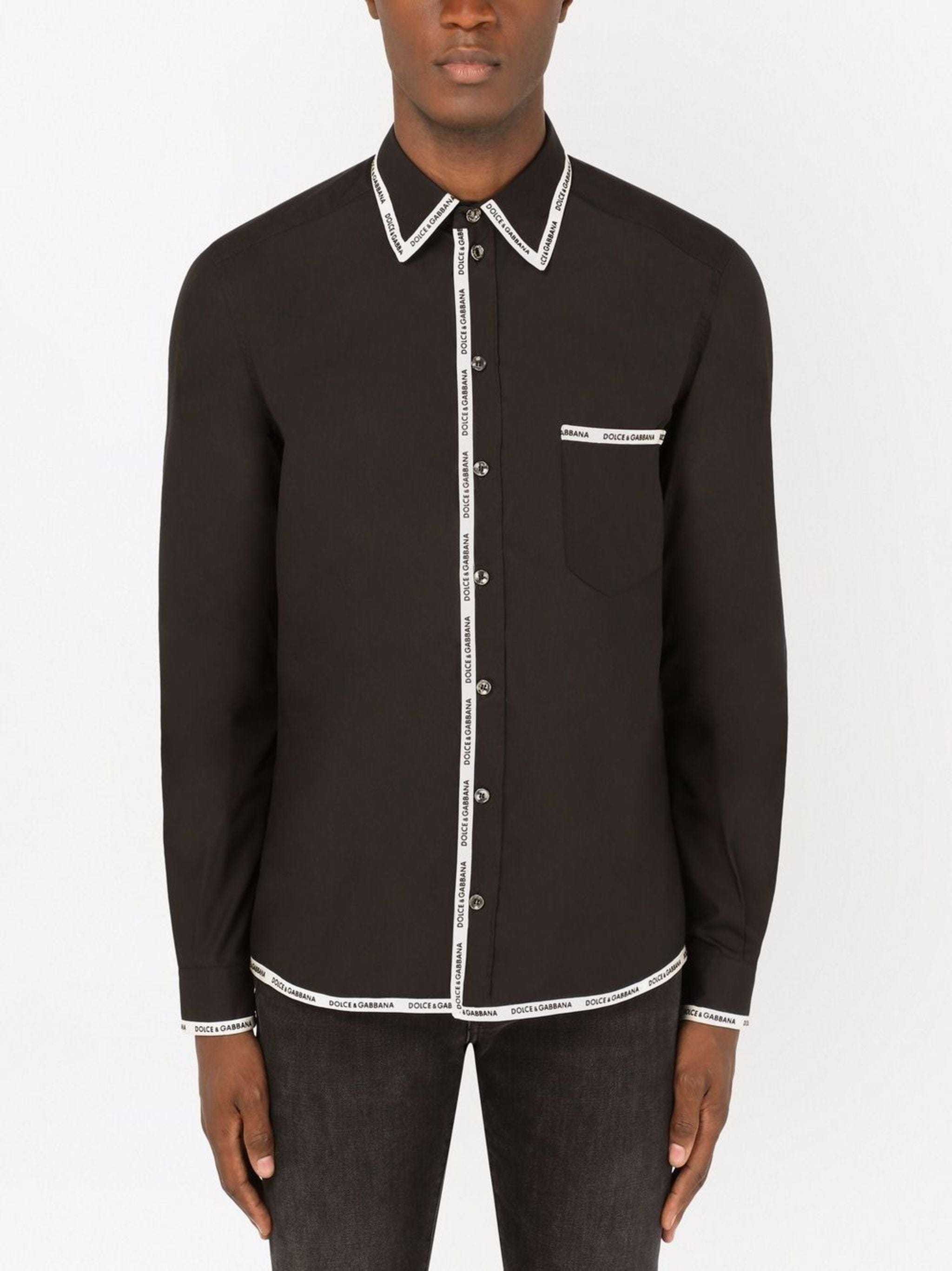 Dolce & Gabbana Logo-Trim Longsleeved Shirt