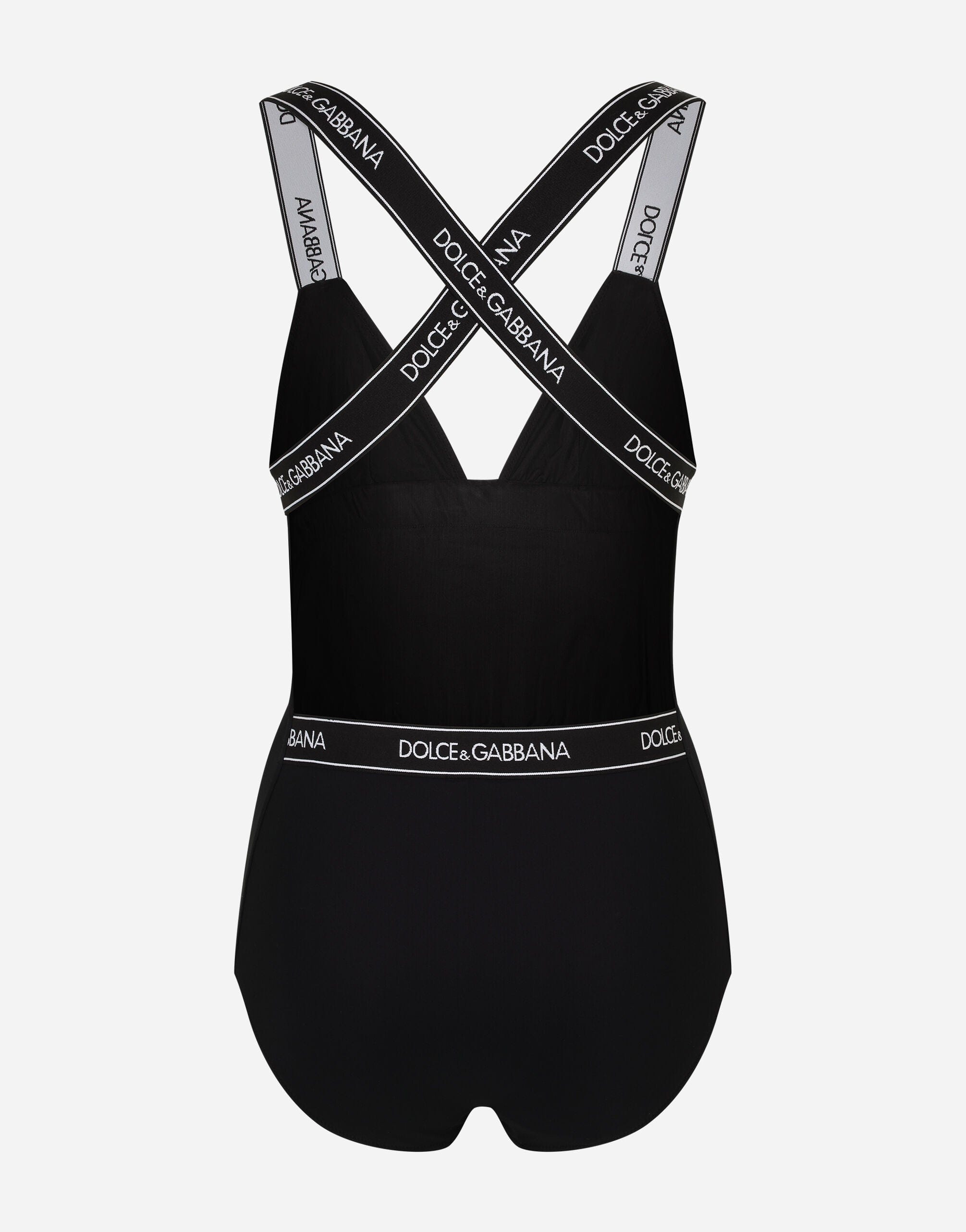 Dolce & Gabbana Logo Trim Swimsuit