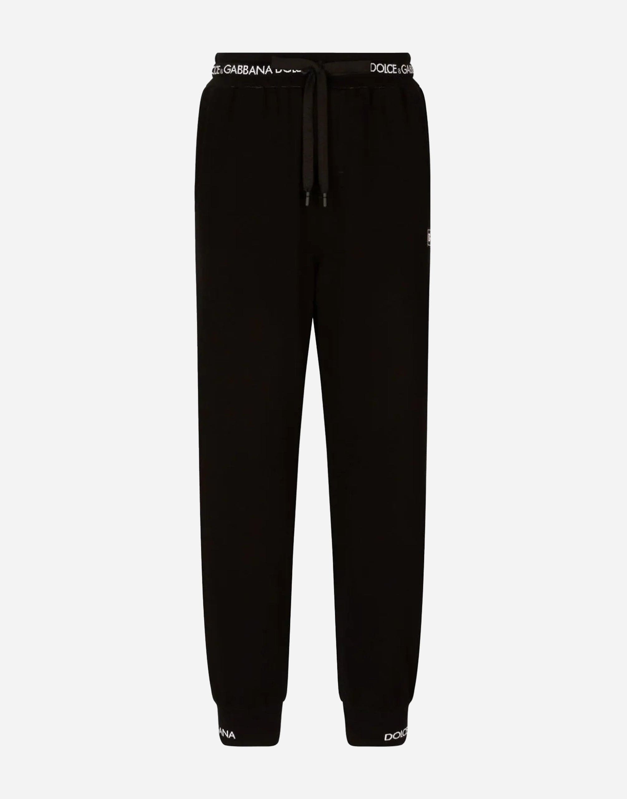 Dolce & Gabbana Logo-Waistband Drawstring Track Pants