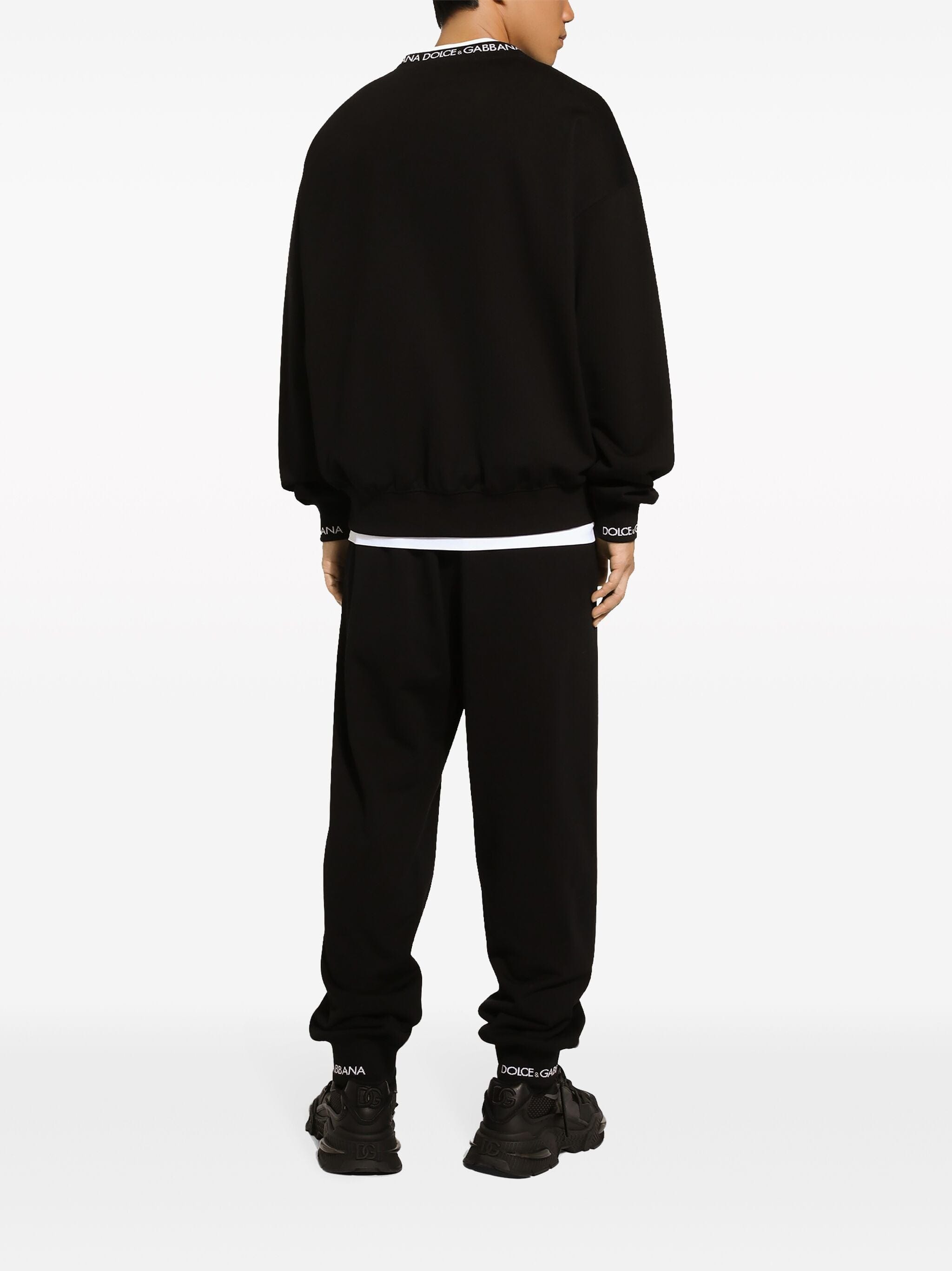 Dolce & Gabbana Logo-Waistband Drawstring Track Pants