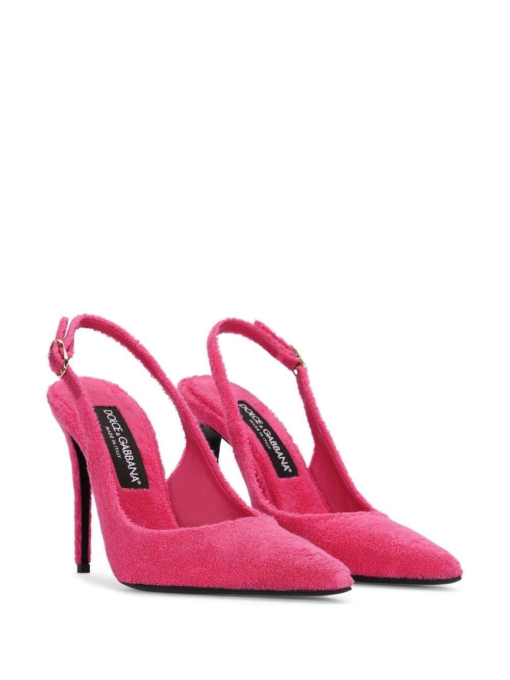 Dolce & Gabbana Lollo Terrycloth Slingbacks