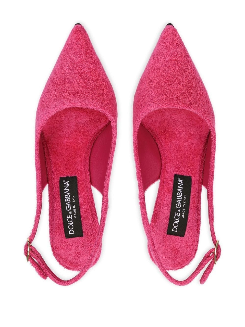 Dolce & Gabbana Lollo Terrycloth Slingbacks