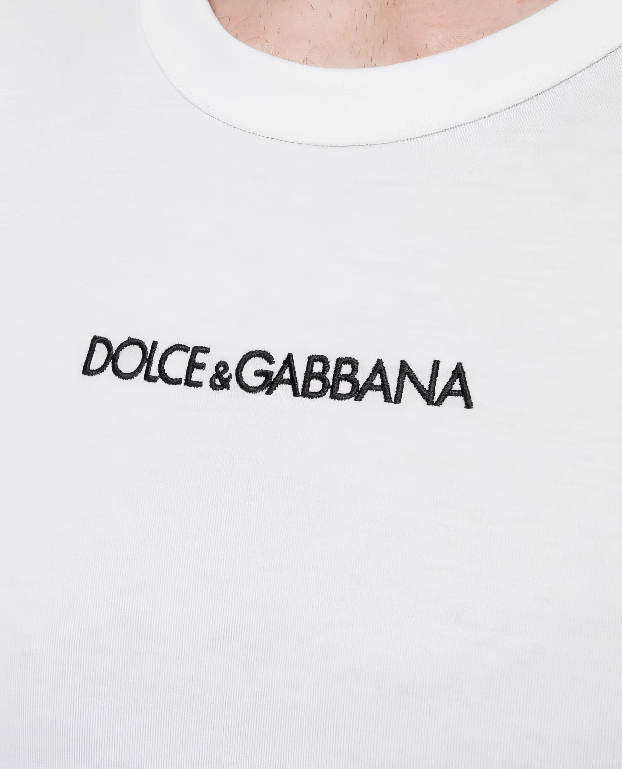 Dolce & Gabbana Long Sleeve Embroidery Logo Sweatshirt