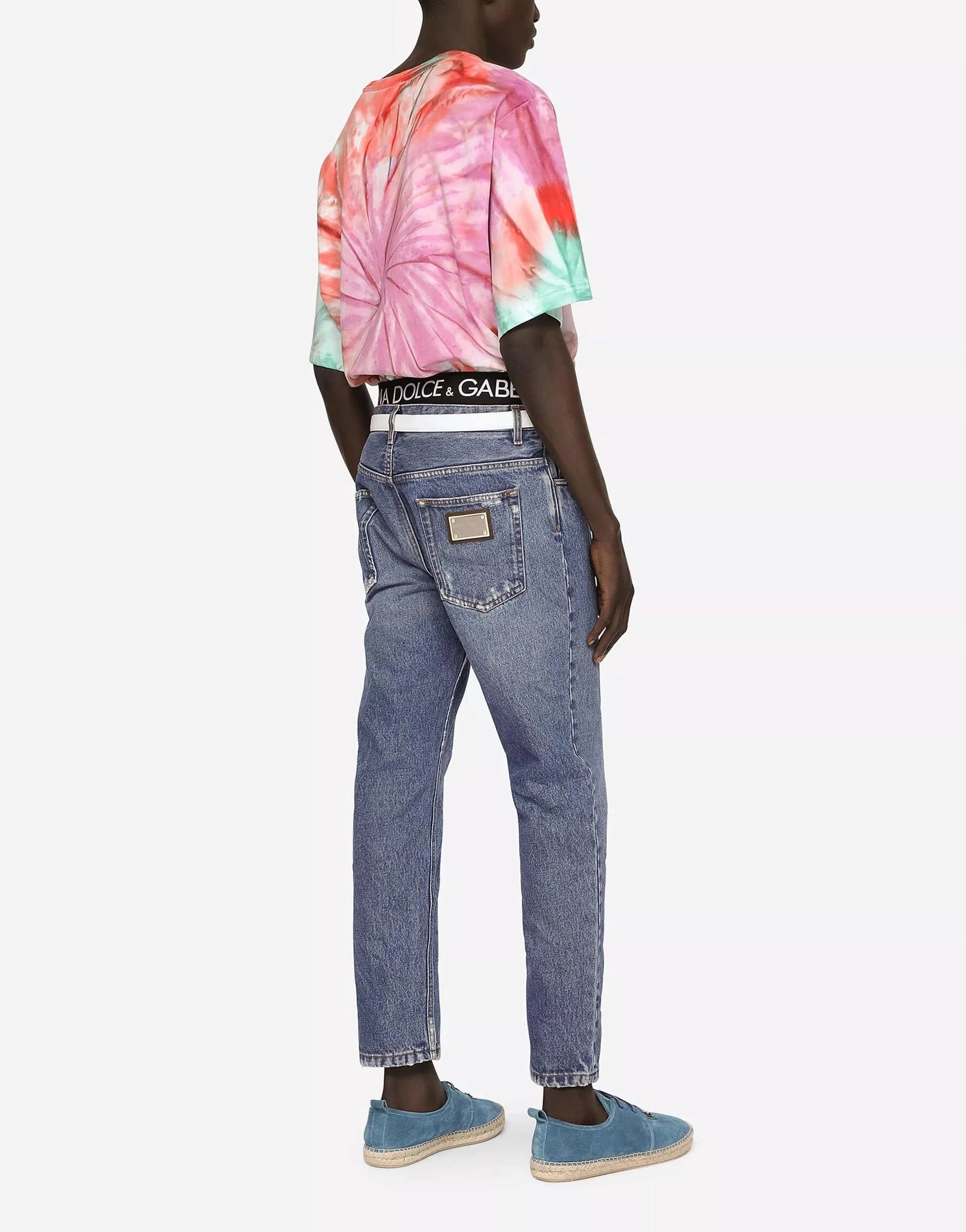 Dolce & Gabbana Loose Blue Wash Jeans