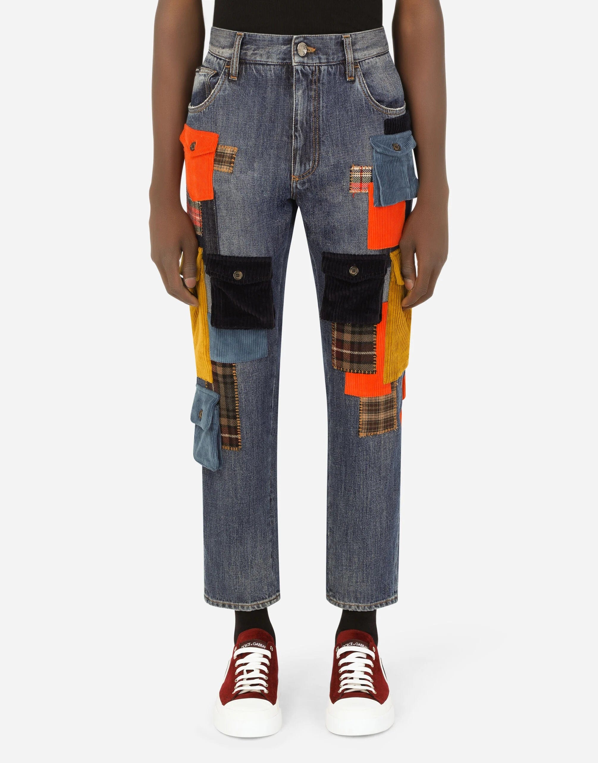 Dolce & Gabbana Loose Jeans With Multiple Pockets