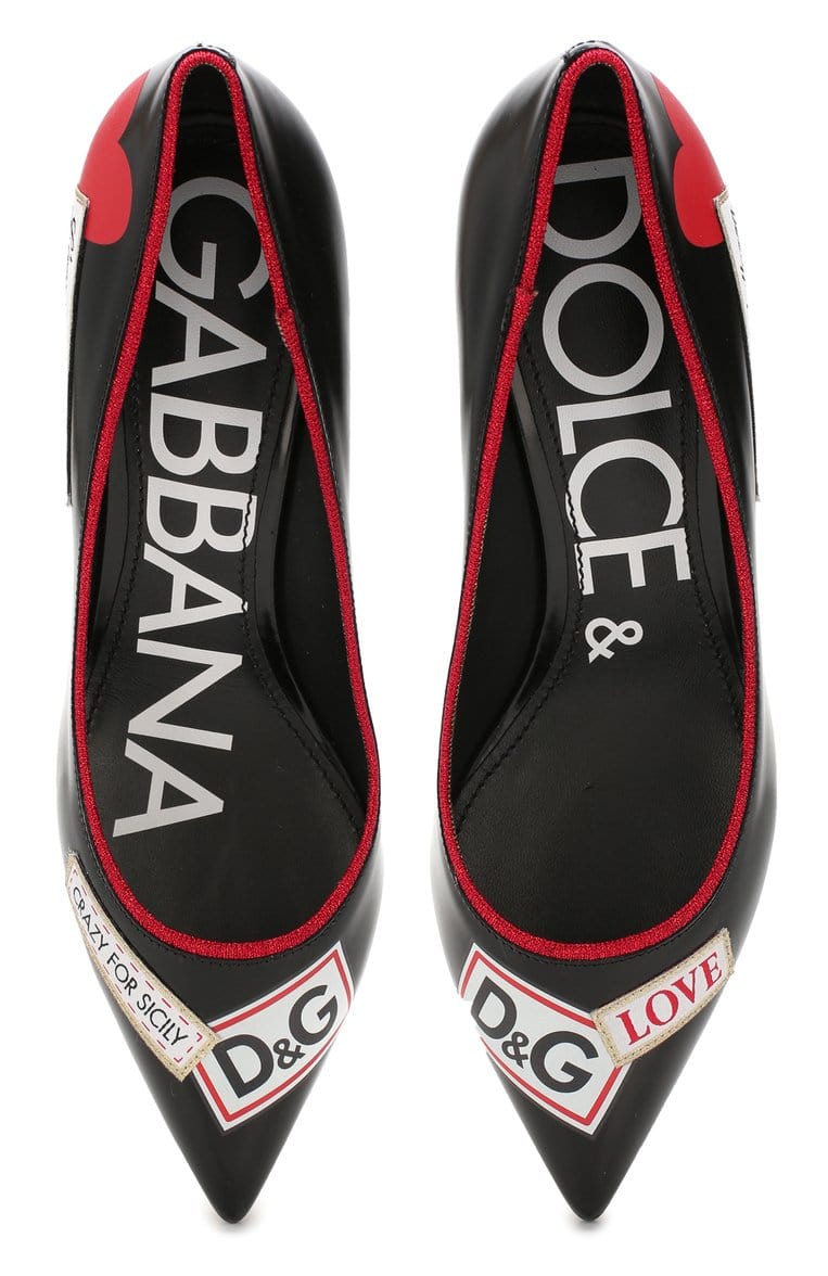 Dolce & Gabbana Lori DG logo tape pumps