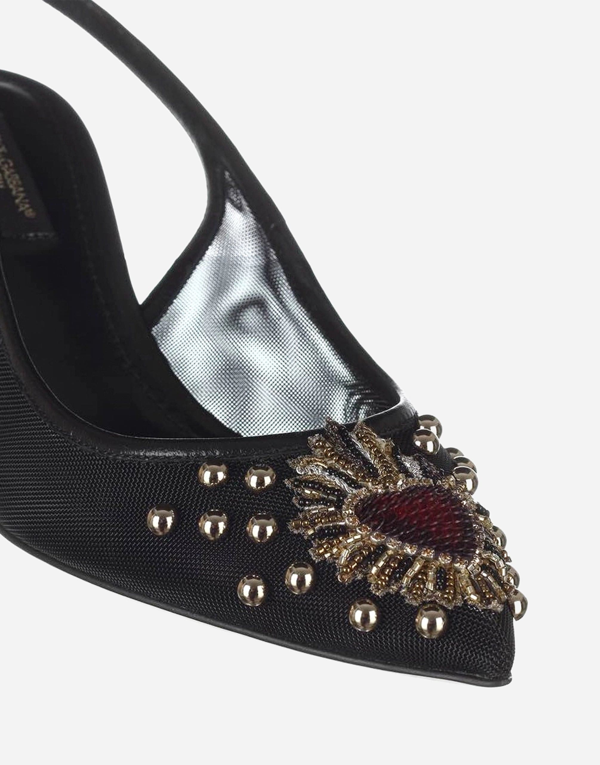 Dolce & Gabbana Lori Embellished Slingback Pumps