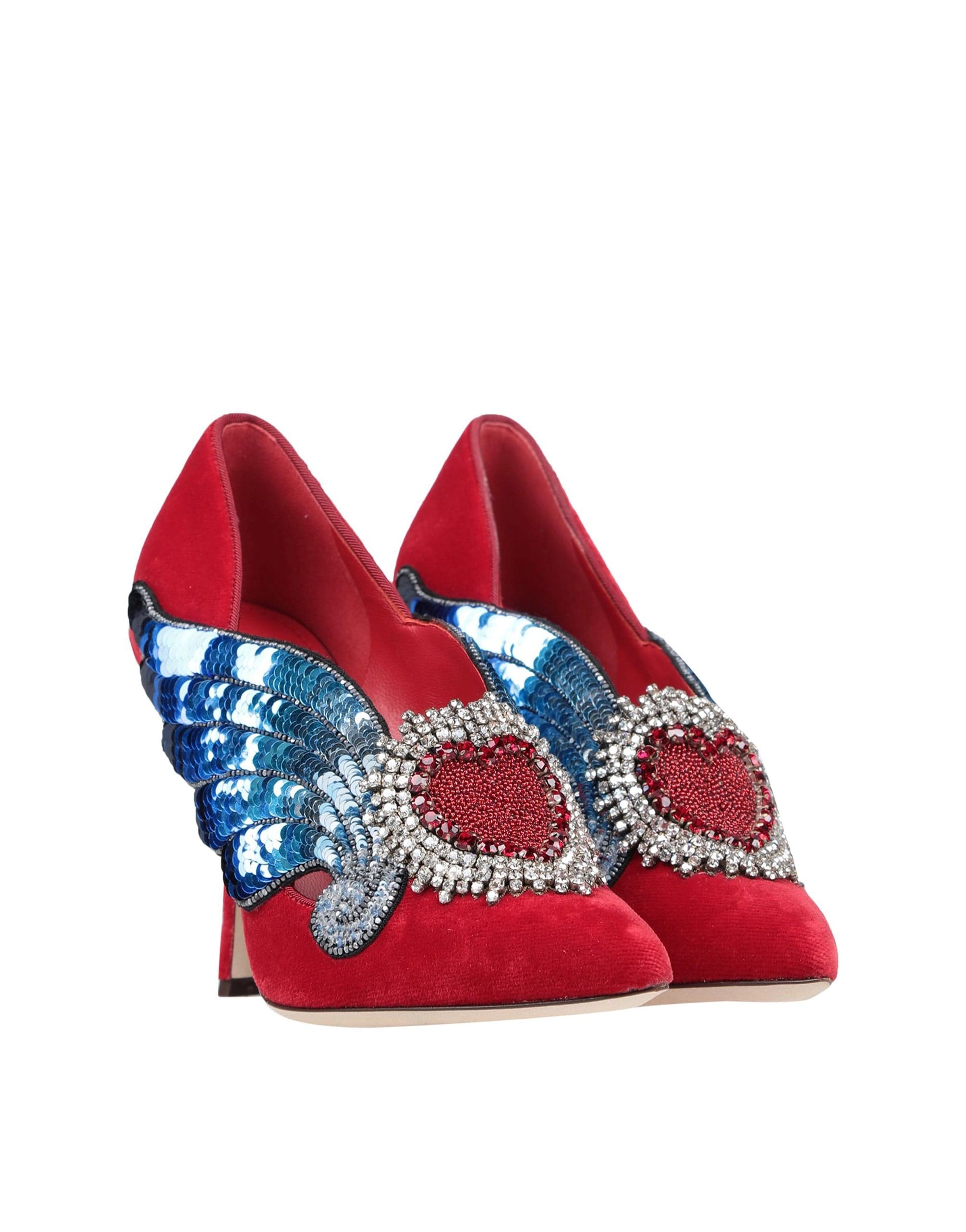 Dolce & Gabbana Lori Embellished Velvet Pumps