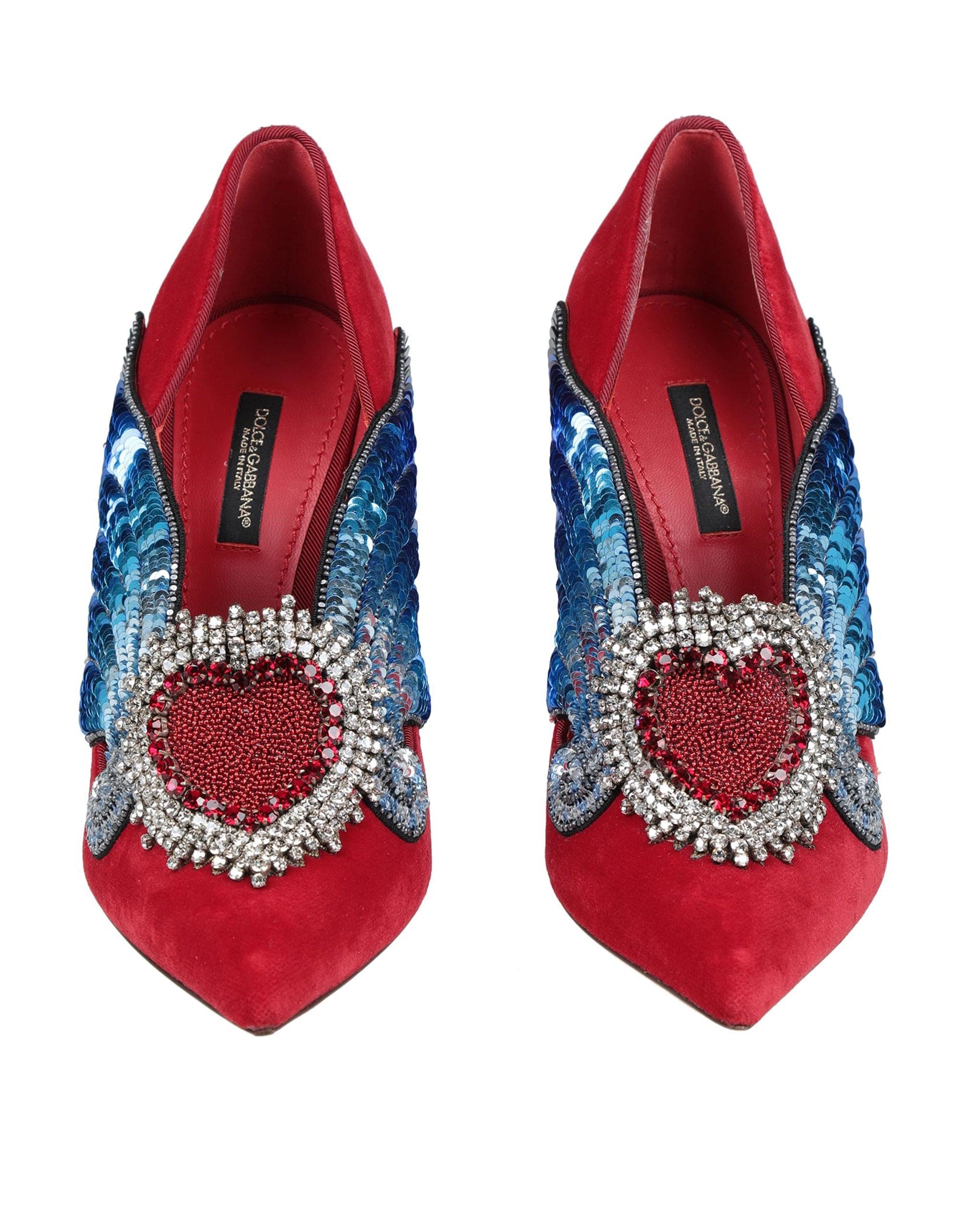 Dolce & Gabbana Lori Embellished Velvet Pumps