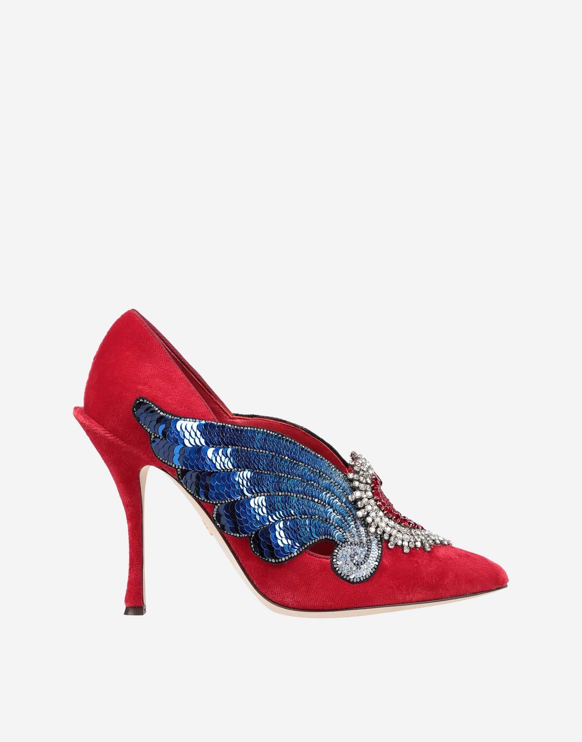 Dolce & Gabbana Lori Embellished Velvet Pumps