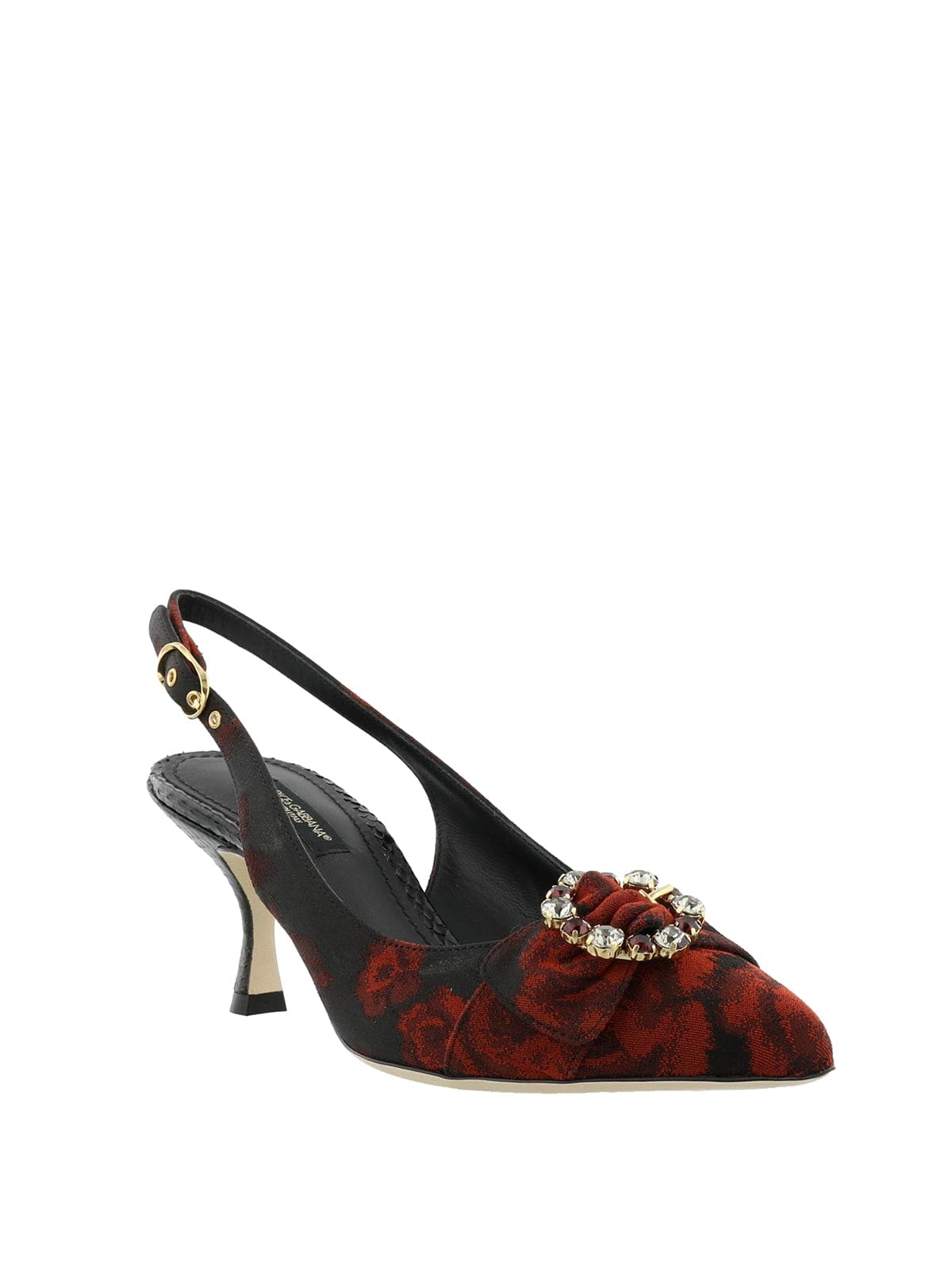 Dolce & Gabbana Lori Jewel Buckle Slingbacks