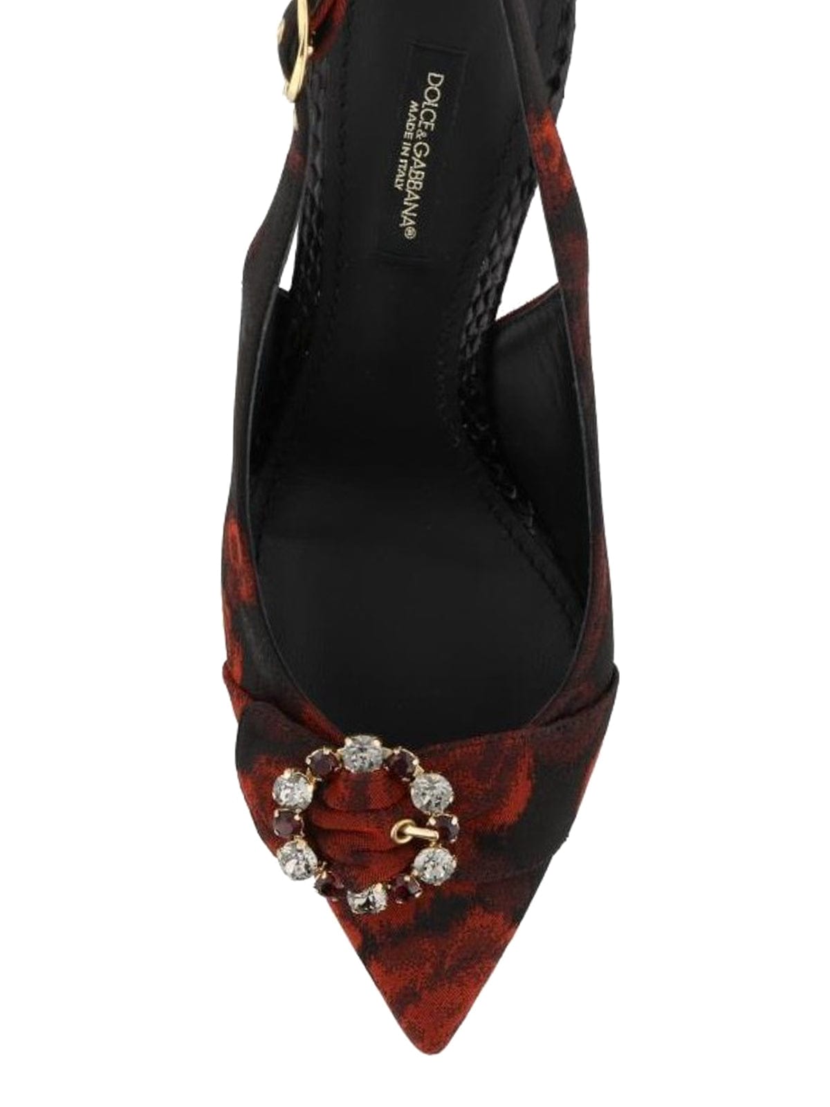 Dolce & Gabbana Lori Jewel Buckle Slingbacks