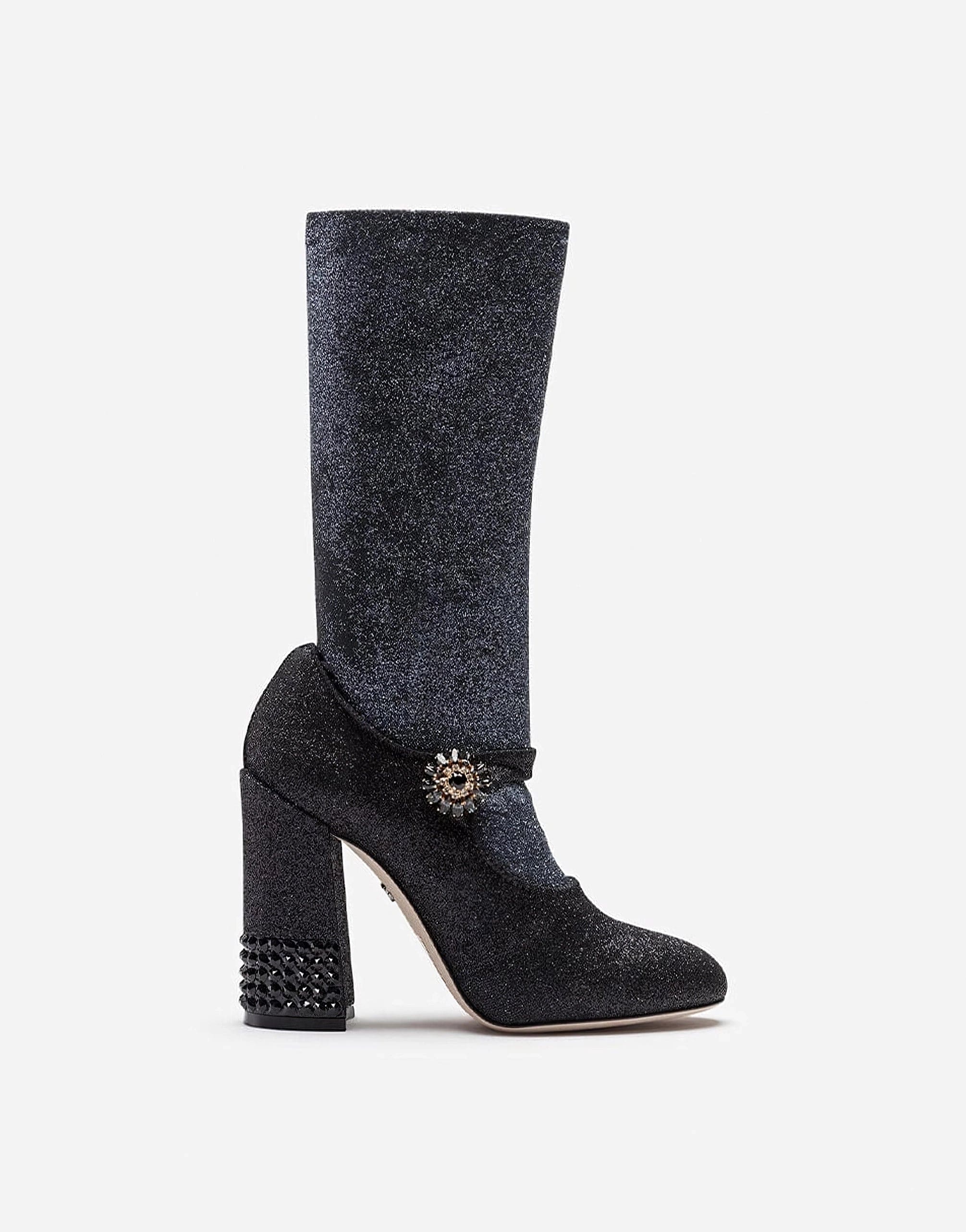 Dolce & Gabbana Lycra Mary Jane Sock Boots