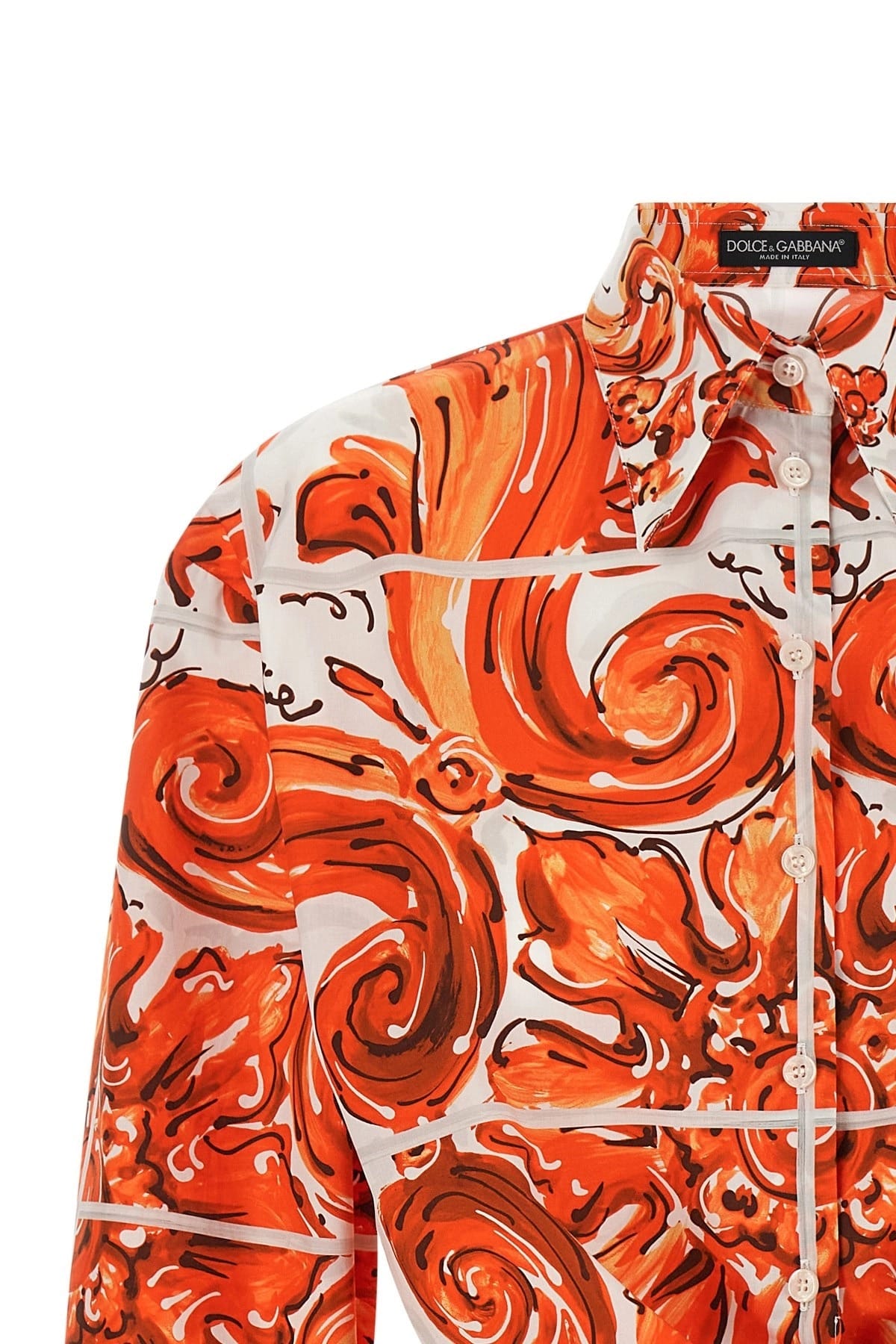 Dolce & Gabbana Dolce & Gabbana Maiolica Crop Shirt
