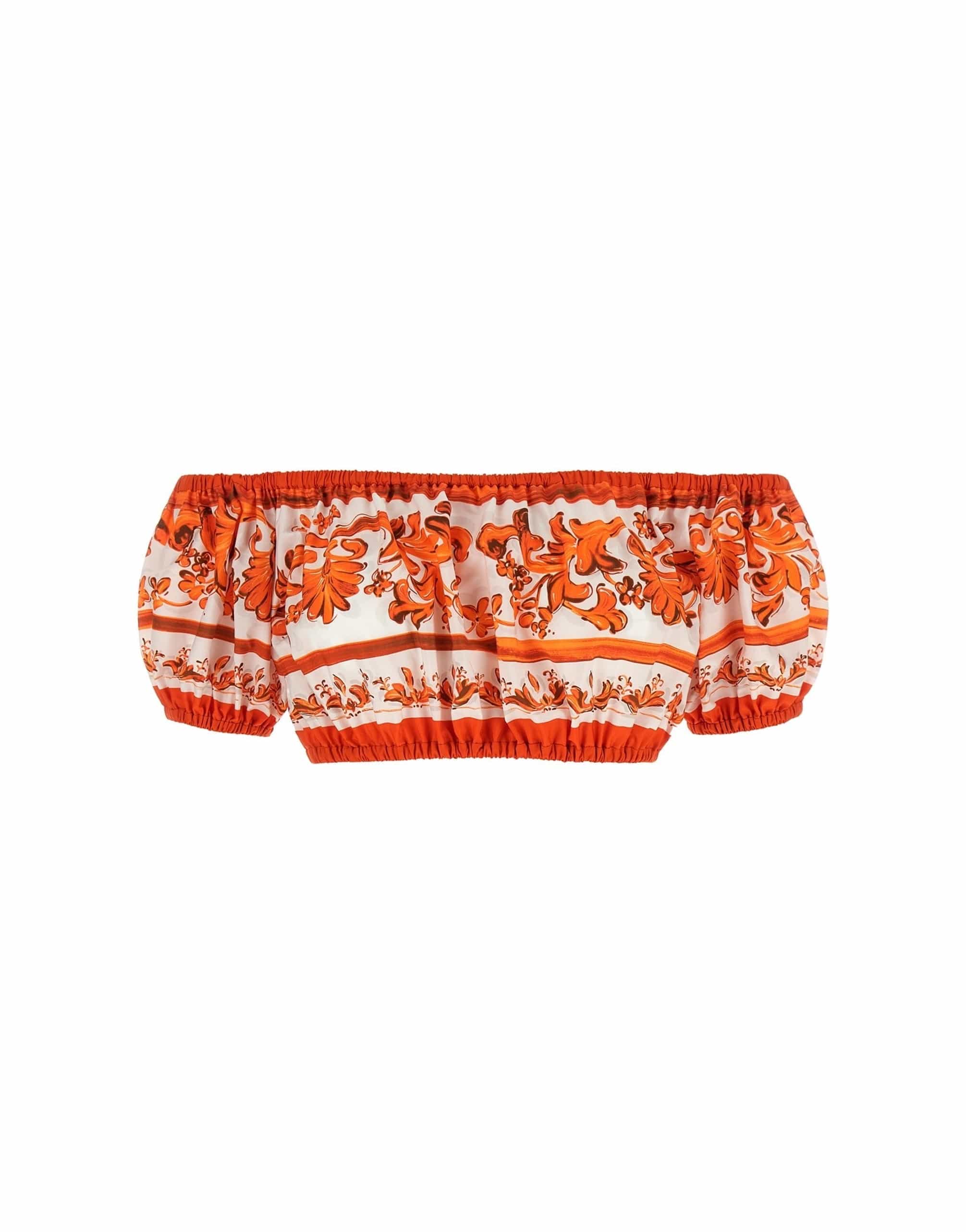 Dolce & Gabbana Dolce & Gabbana Maiolica Off-The-Shoulder Top