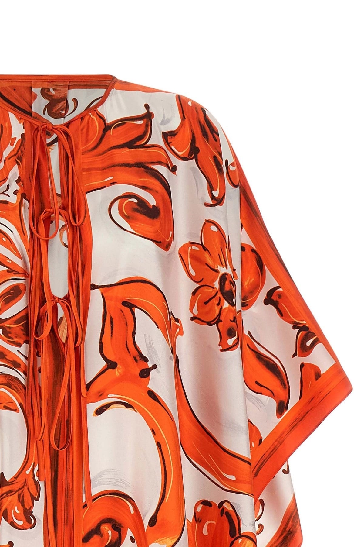 Dolce & Gabbana Kaftankleid mit Maiolica-Print