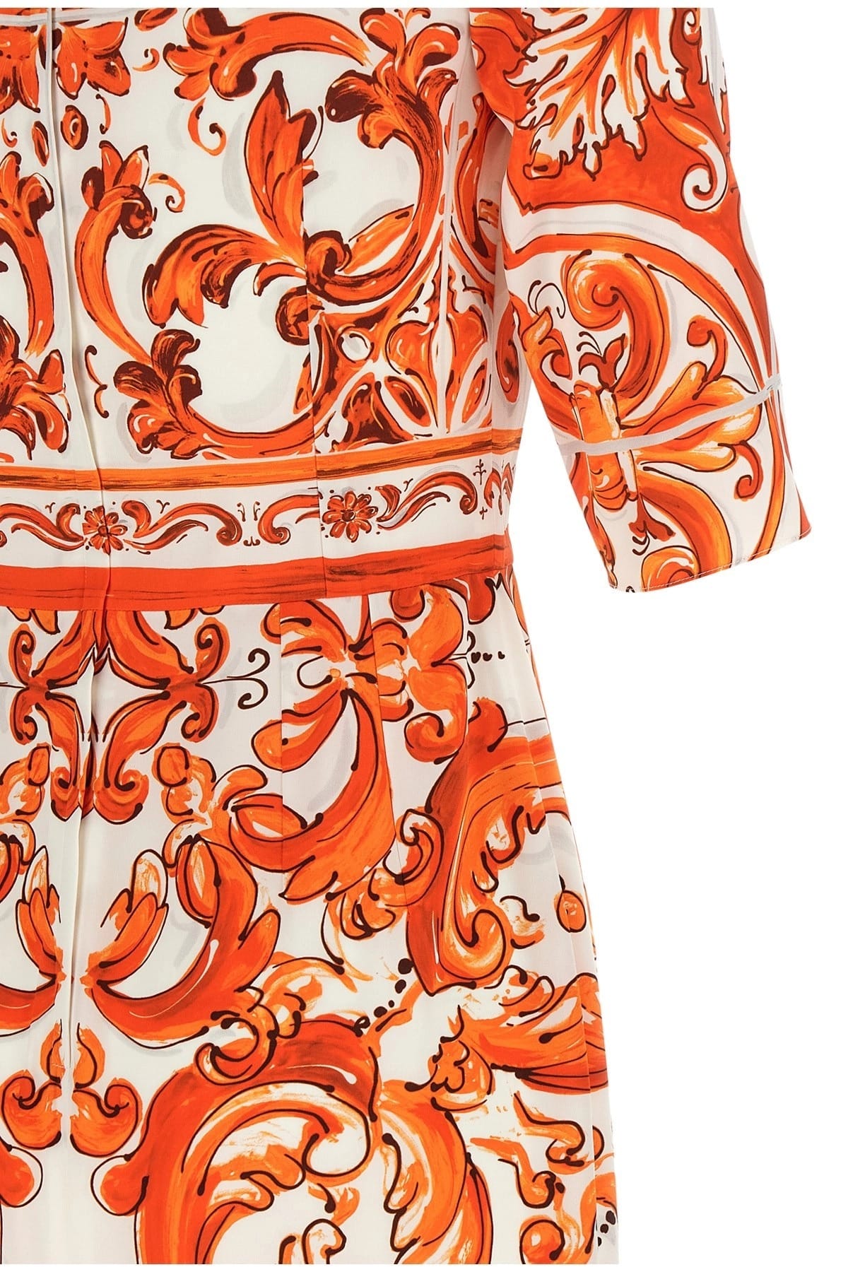 Dolce & Gabbana Dolce & Gabbana Maiolica Print Midi Dress
