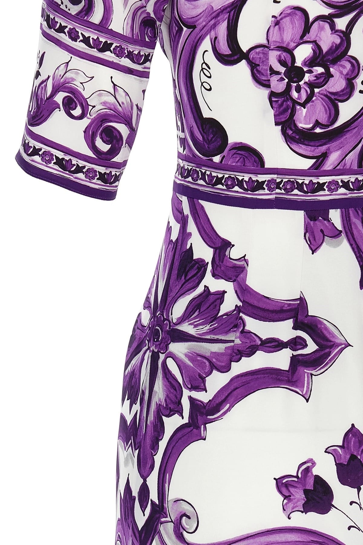 Dolce & Gabbana マヨリカプリント ミディドレス | Sendegaro JP