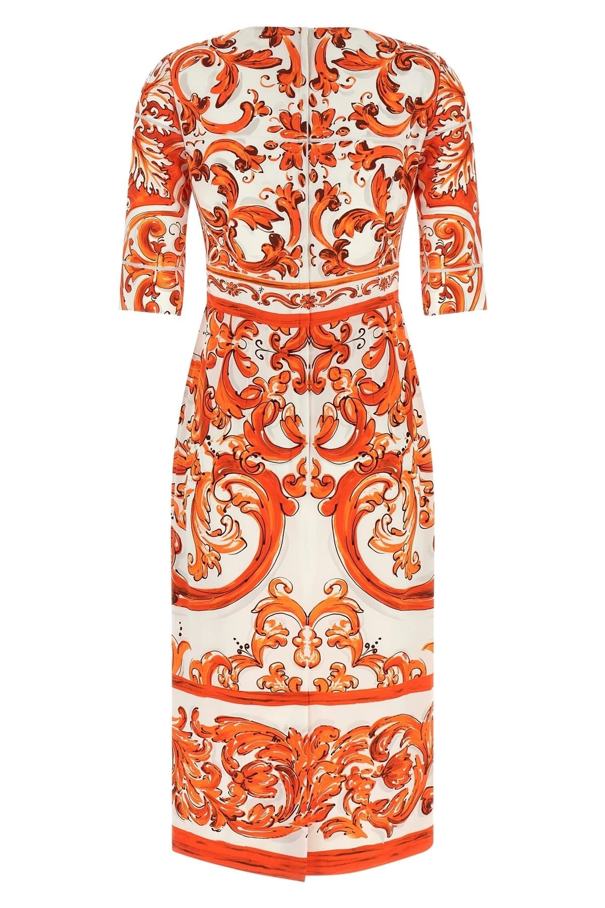 Dolce & Gabbana Maiolica Print Midi Dress - alternate view