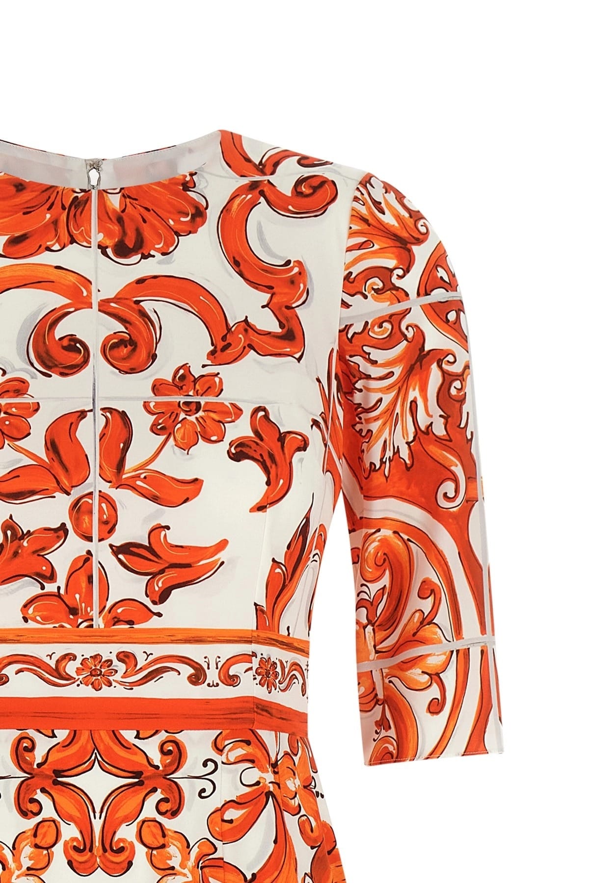 Dolce & Gabbana Maiolica-Print-Midikleid