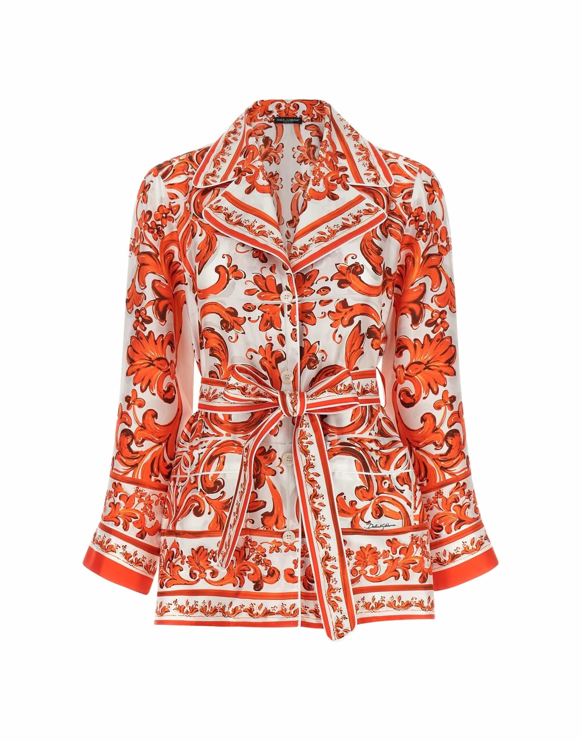 Dolce & Gabbana Dolce & Gabbana Maiolica Print Vanity Shirt