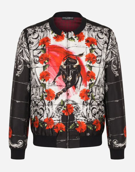 【未使用】DOLCE&GABBANAマヨリカプリント トラックJKおしゃれ Multicolorのメンズ マヨリカプリント ツイル バニティ パンツ